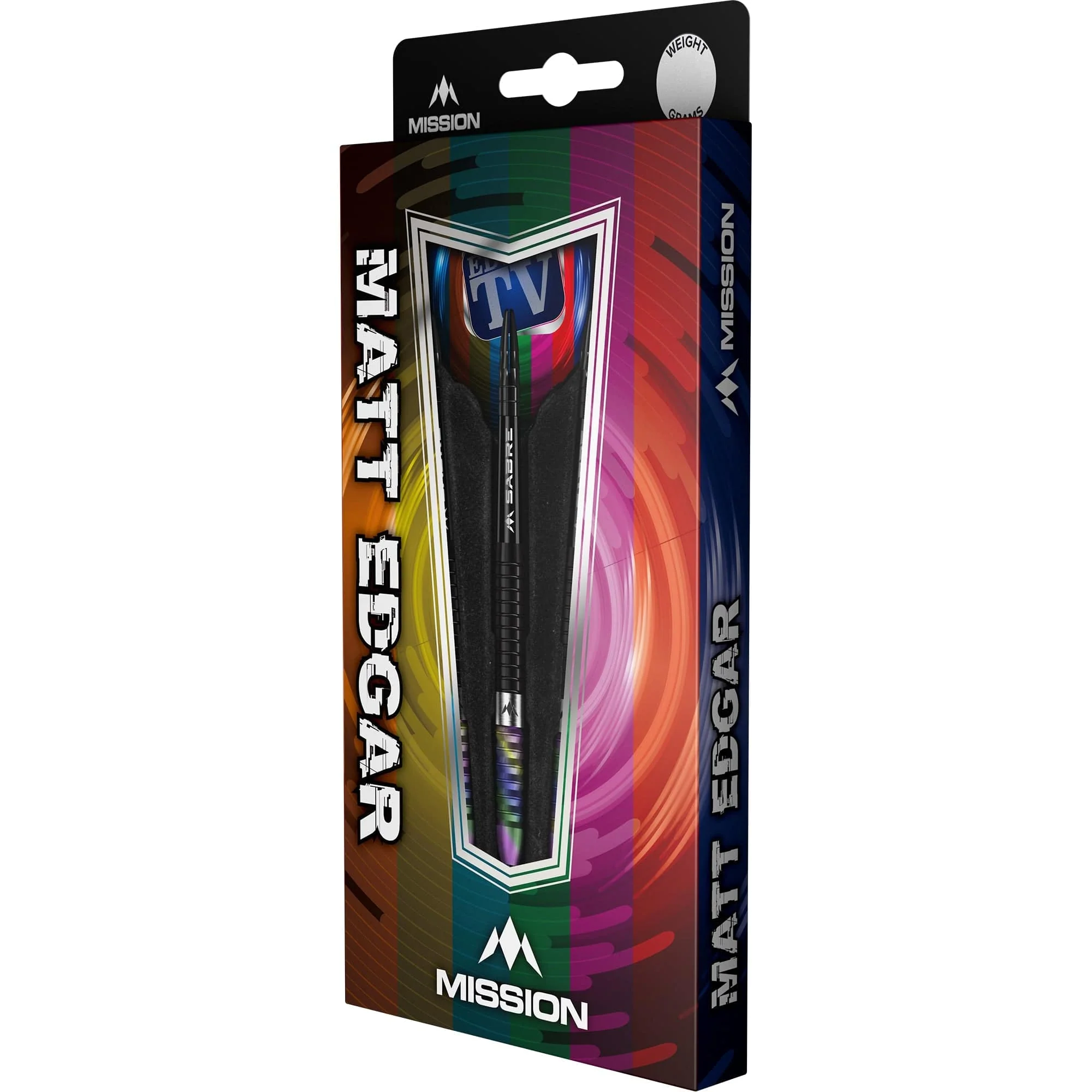 Mission Matthew Edgar Darts - Steel Tip - 90% Tungsten - Black & Coral PVD - Image 3