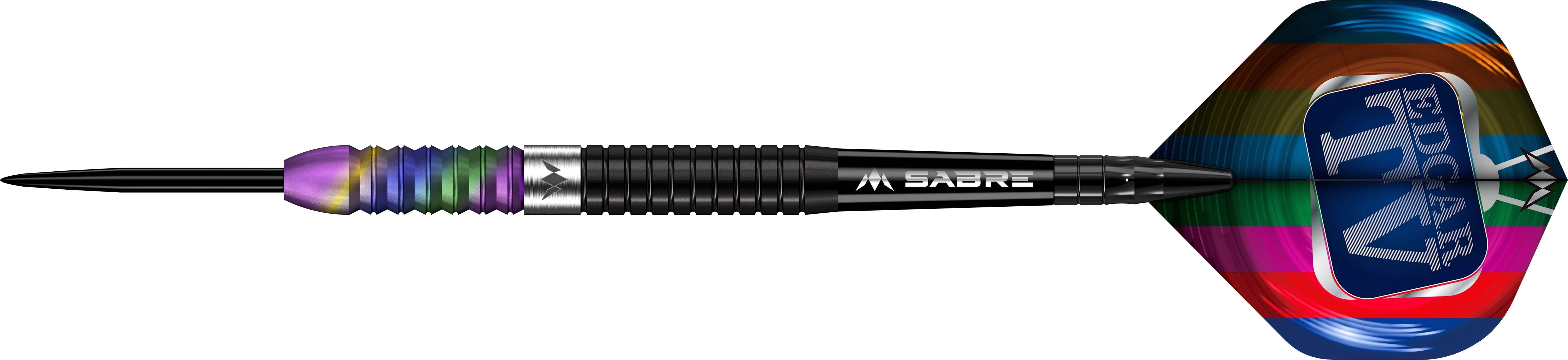 Mission Matthew Edgar Darts - Steel Tip - 90% Tungsten - Black & Coral PVD - Image 4