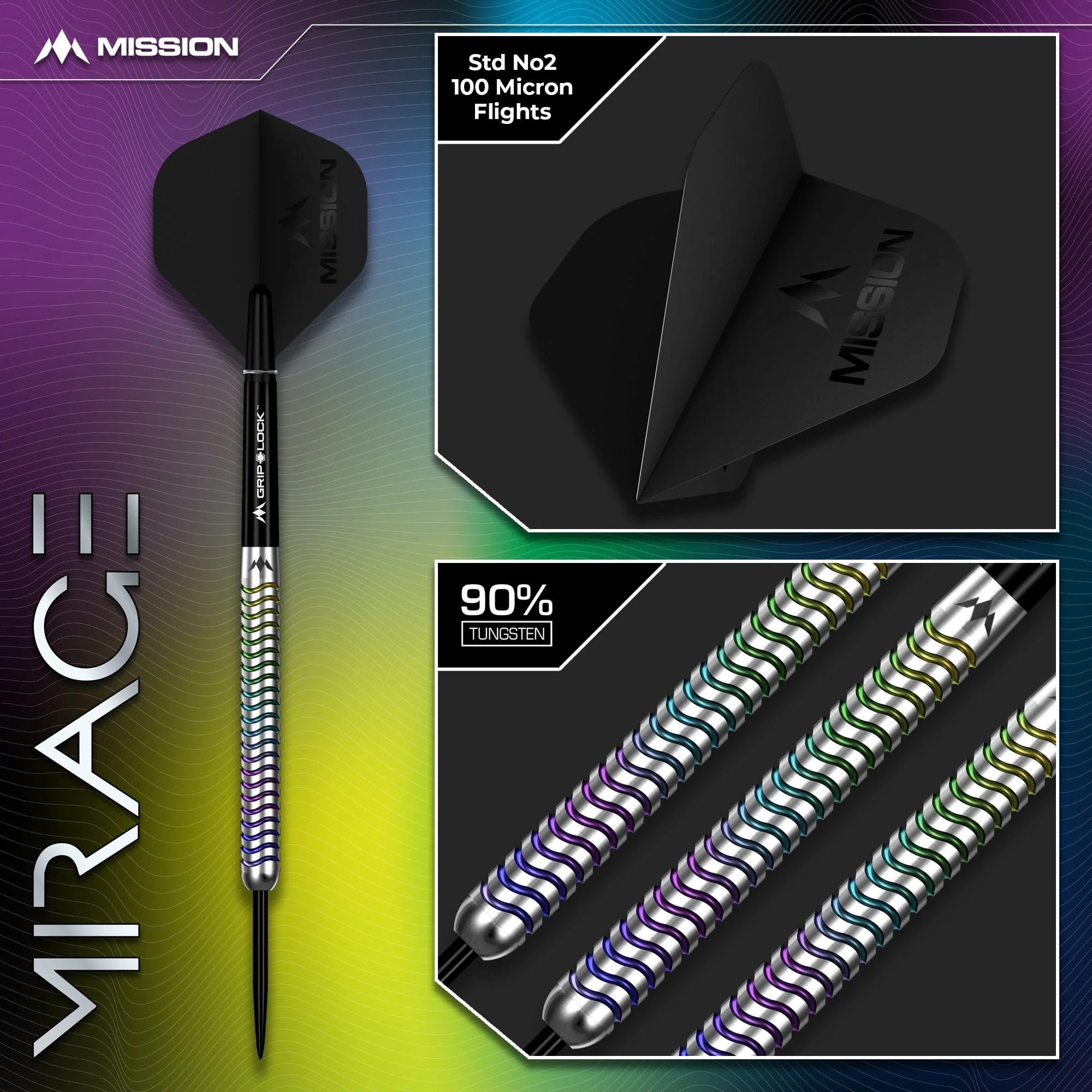 Mission Mirage Darts - Steel Tip - 90% Tungsten - Image 5