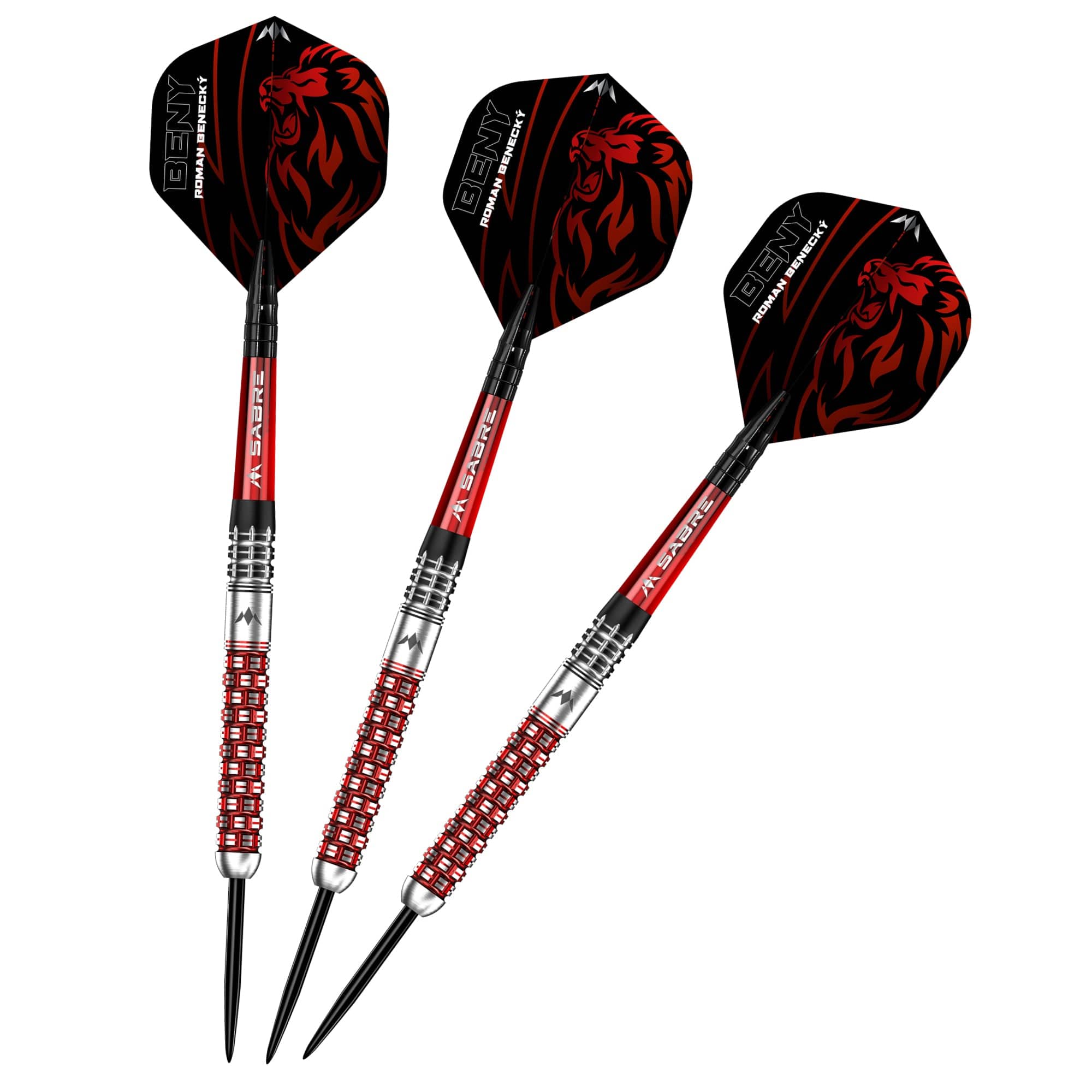 *Mission Roman Benecky Darts - Steel Tip - Black & Red - Image 3