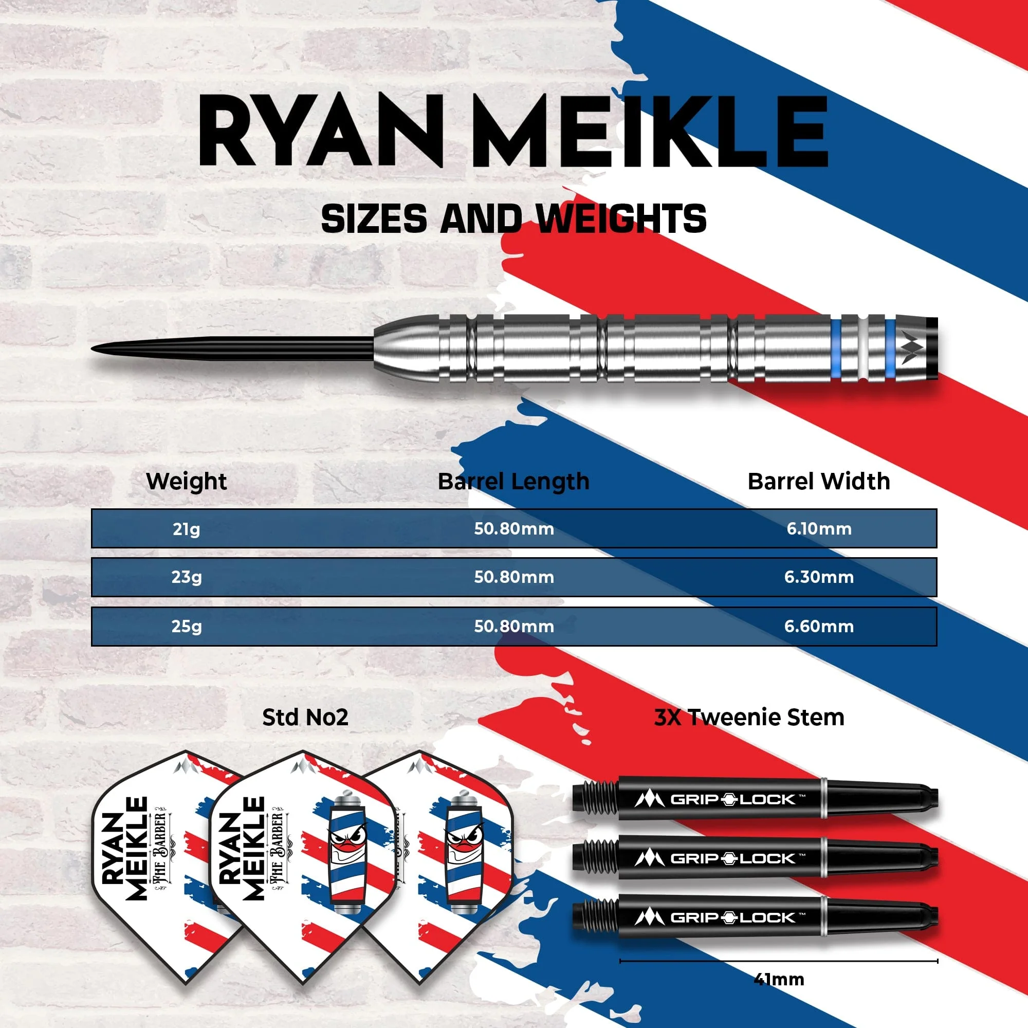 Mission Ryan Meikle Darts - Steel Tip - 90% Tungsten - Image 4