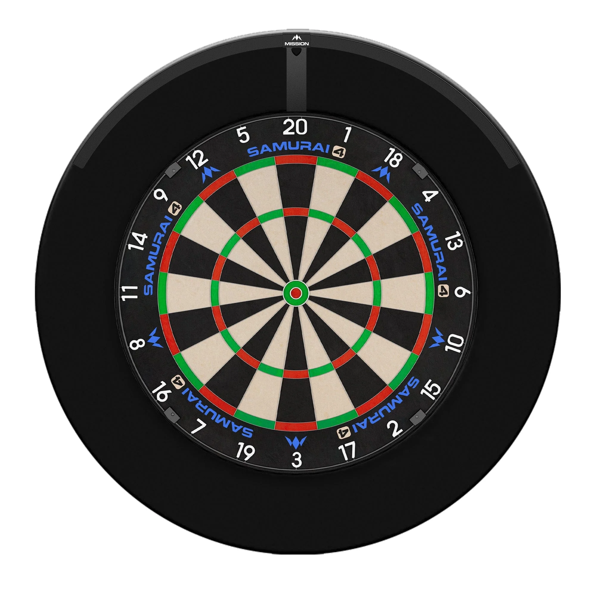 Mission Samurai 4 Dartboard Set - Dart Board, Surround & Torus 120 Light - Image 2