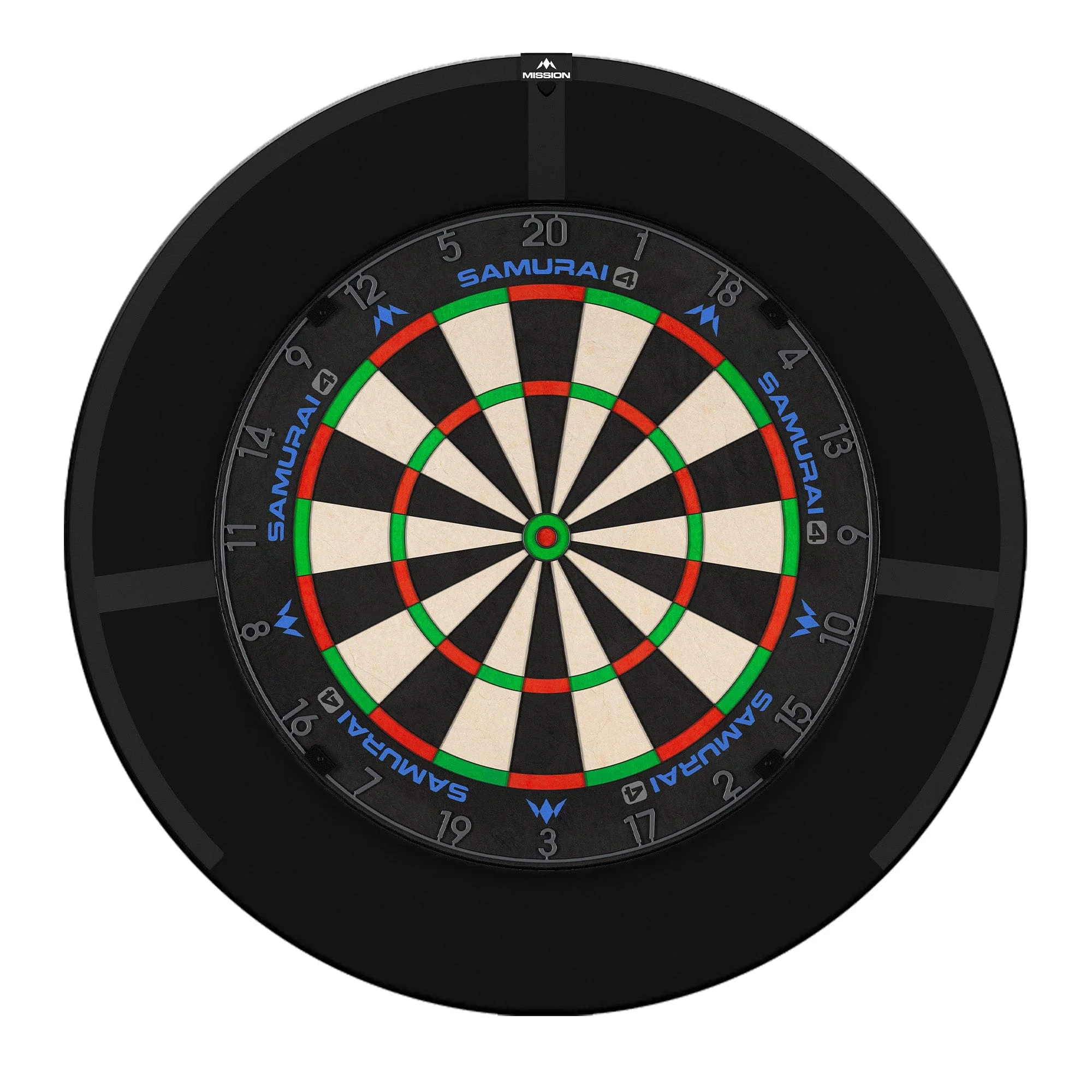 Mission Samurai 4 Dartboard Set - Dart Board, Surround & Torus 270 Light - Image 2