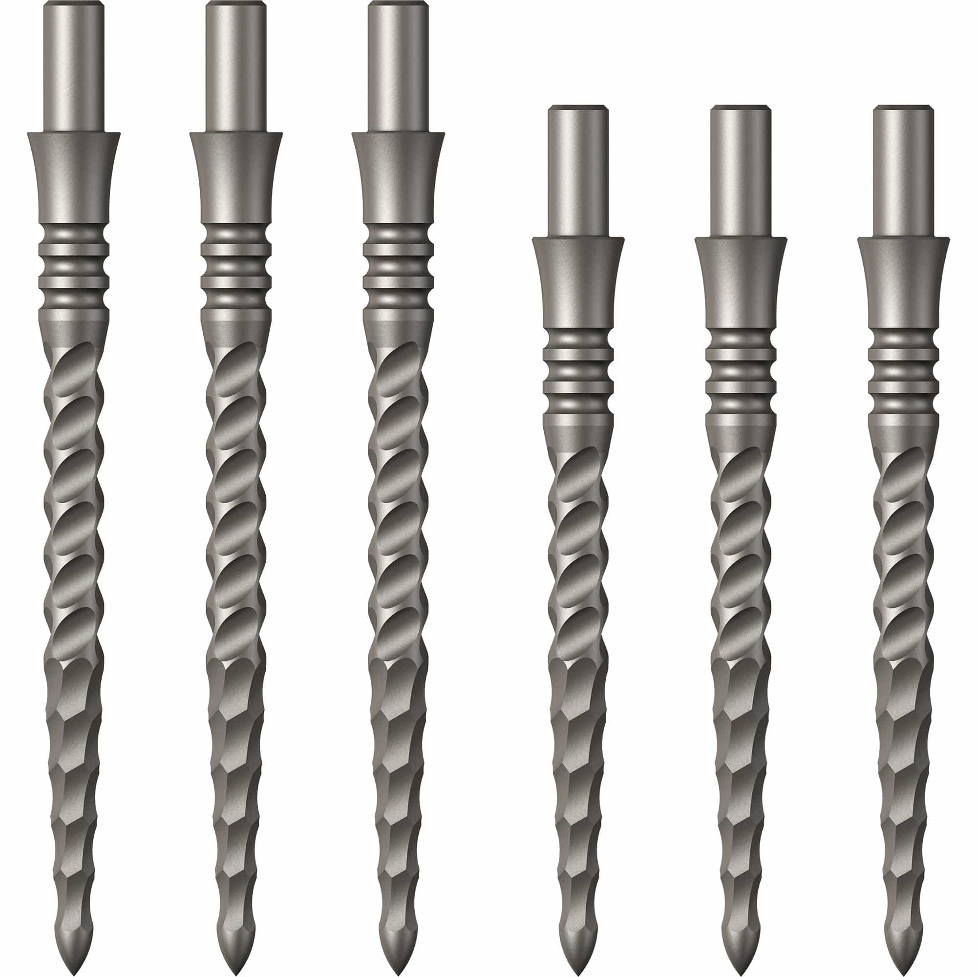 Mission Sniper Points - Steel Tip - Precision Spare Points - Lunar CS - Silver