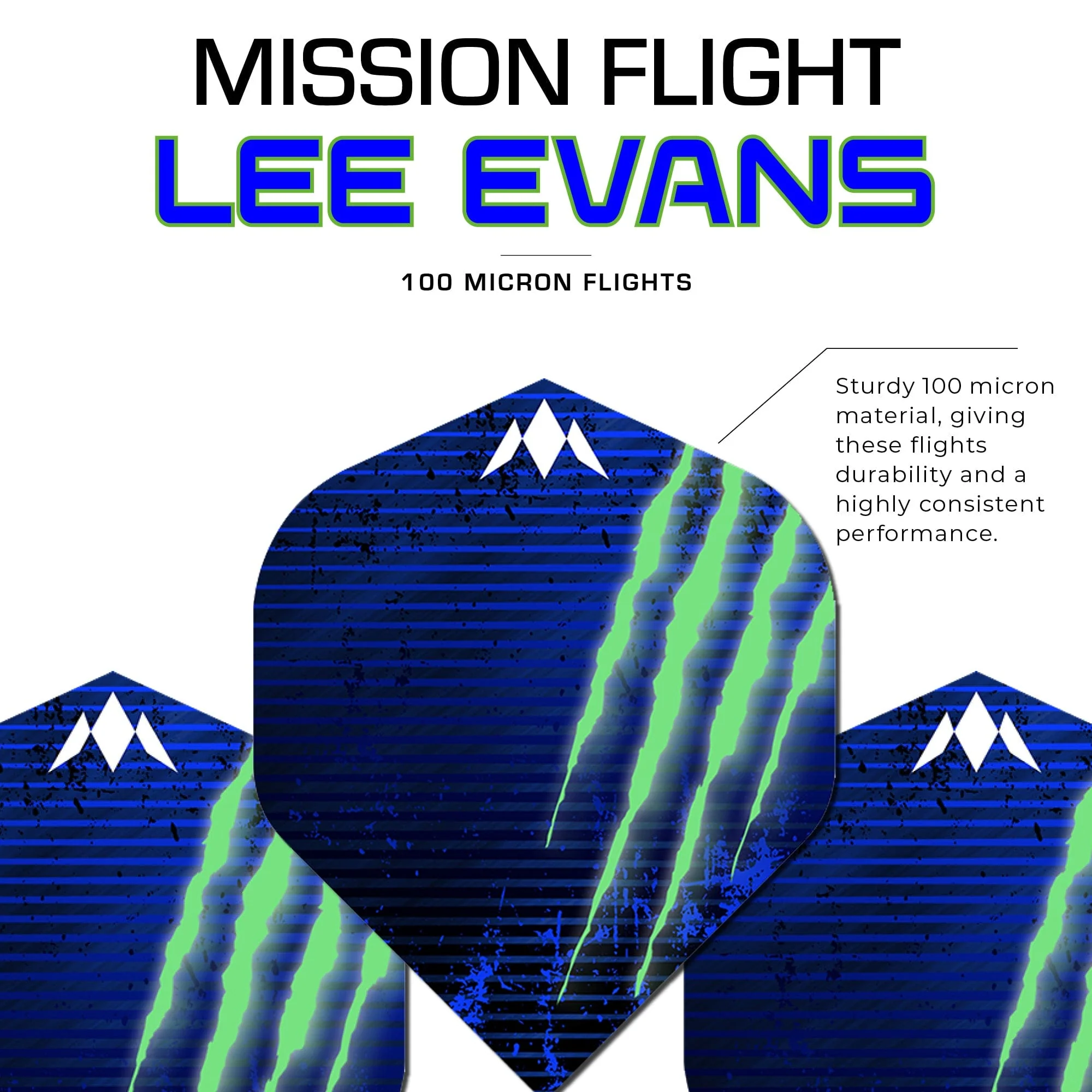 Mission Solo Dart Flights - 100 Micron - No2 - Std - Lee Evans - Image 3