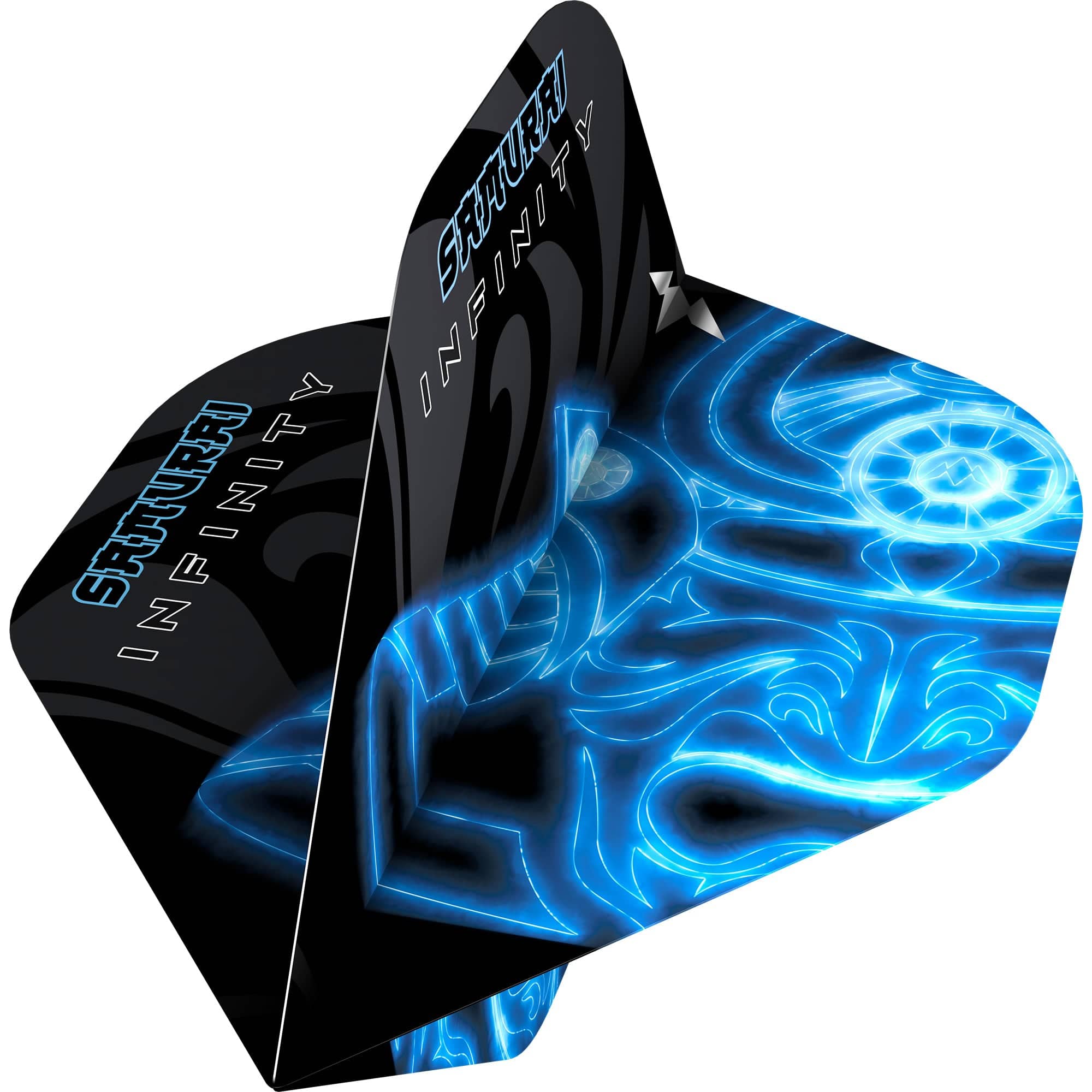 Mission Solo Dart Flights - Std - No2 - Samurai Infinity - Blue - Image 2
