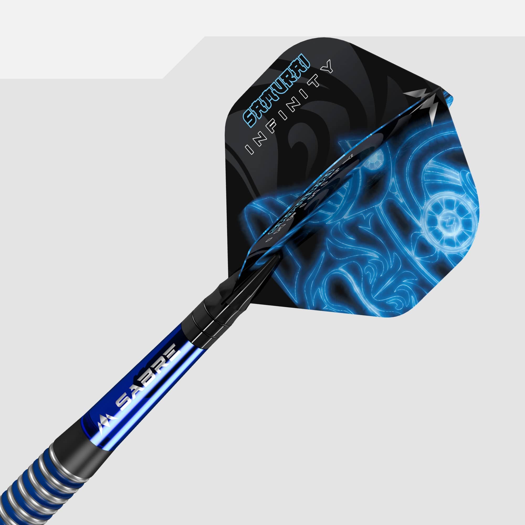 Mission Solo Dart Flights - Std - No2 - Samurai Infinity - Blue - Image 4