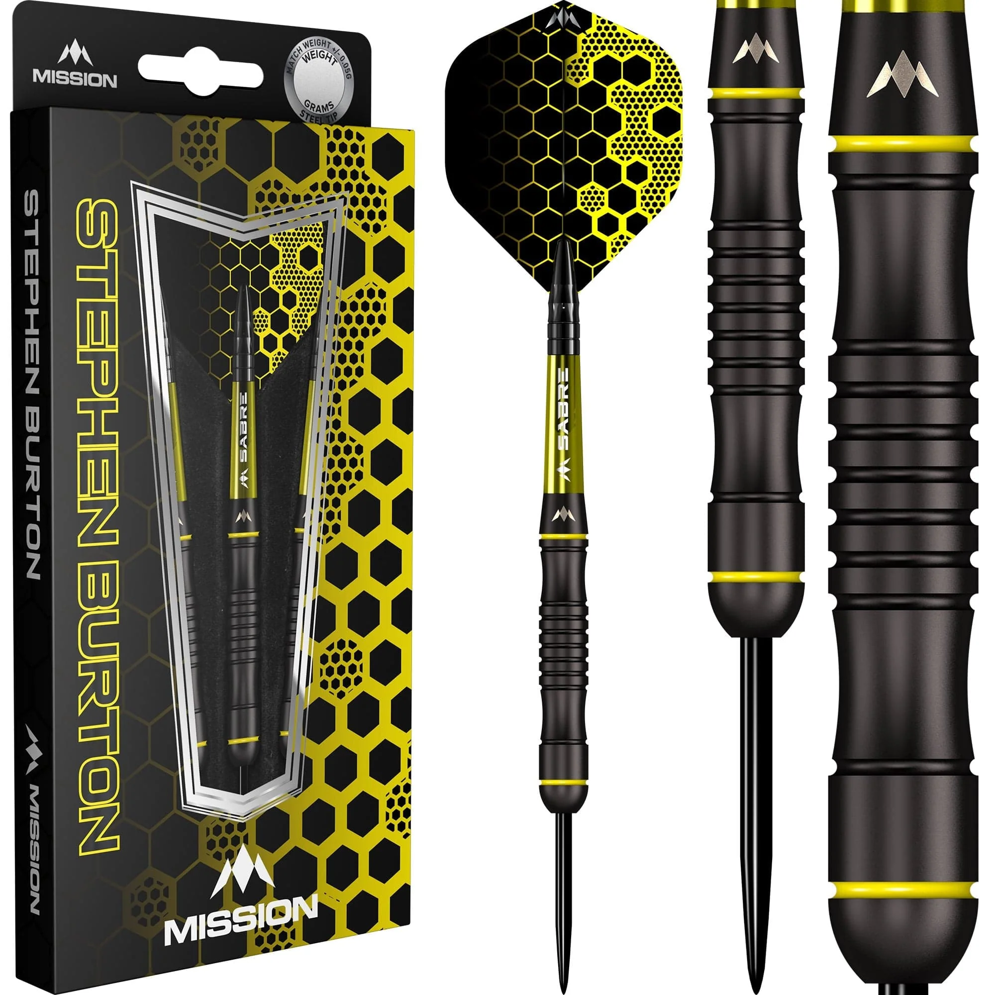 Mission Stephen Burton Darts - Steel Tip - 90% - Black Titanium - Bertie - Image 2