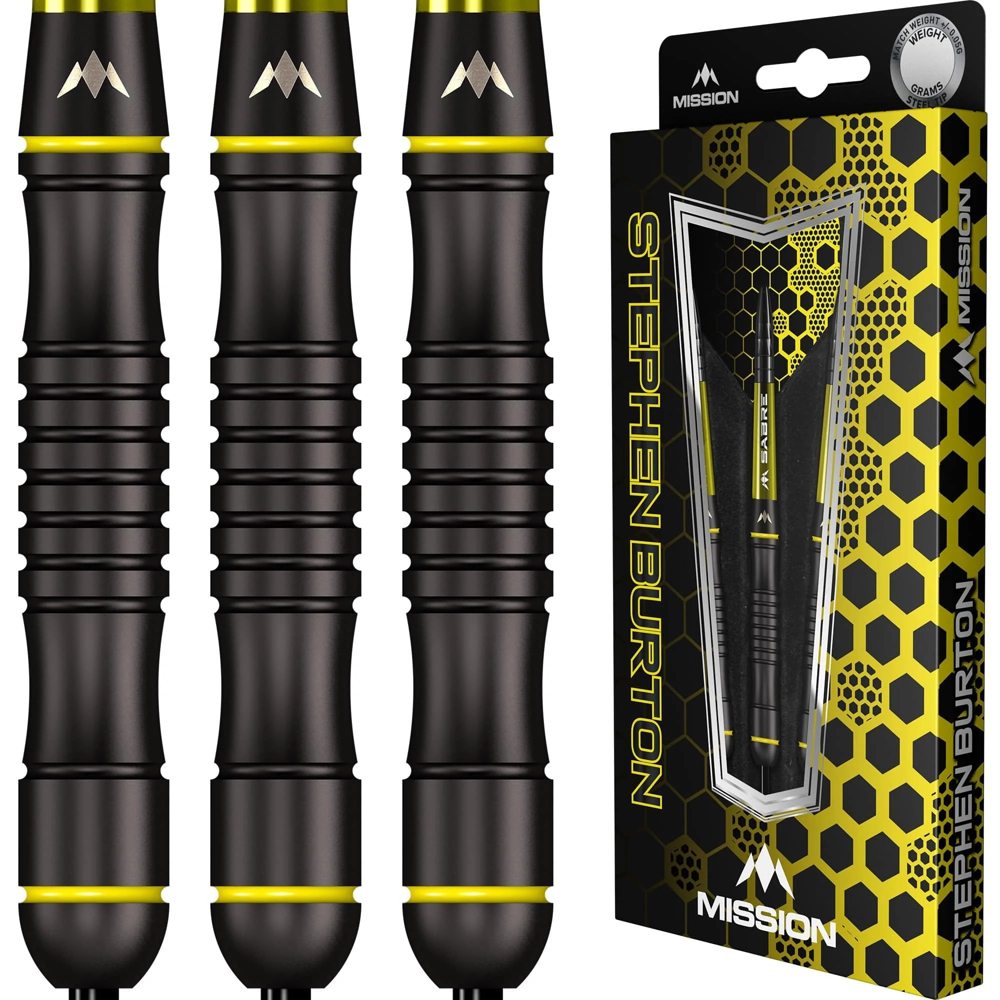 Mission Stephen Burton Darts - Steel Tip - 90% - Black Titanium - Bertie - Image 3