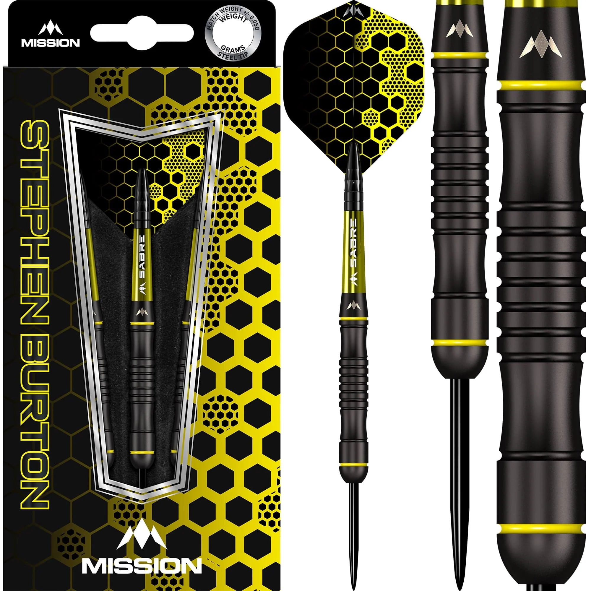 Mission Stephen Burton Darts - Steel Tip - 90% - Black Titanium - Bertie - Image 5