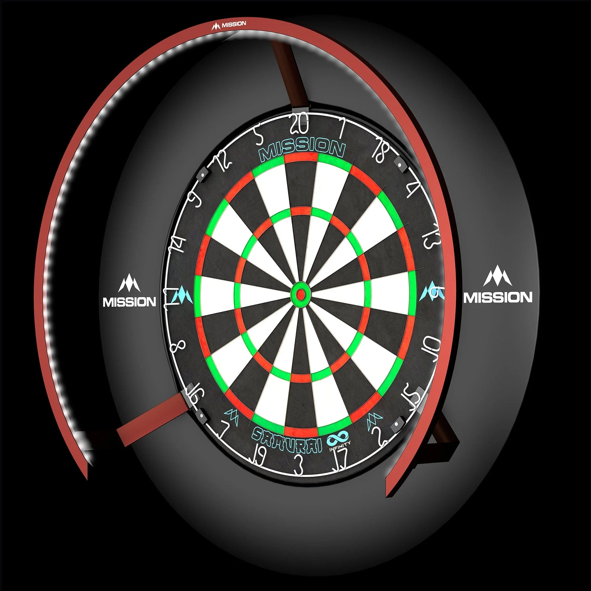 Mission Torus 270 Dartboard Lighting - Bright White Light - Image 12