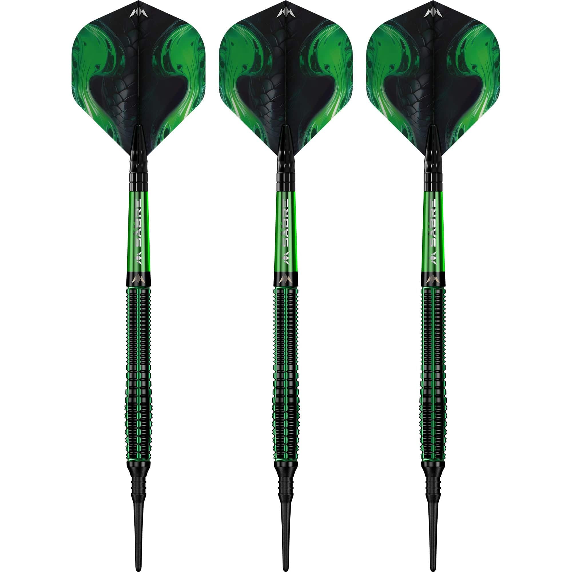 Mission Venom Darts - Soft Tip - 90% Tungsten - Black & Green Electro - Image 2