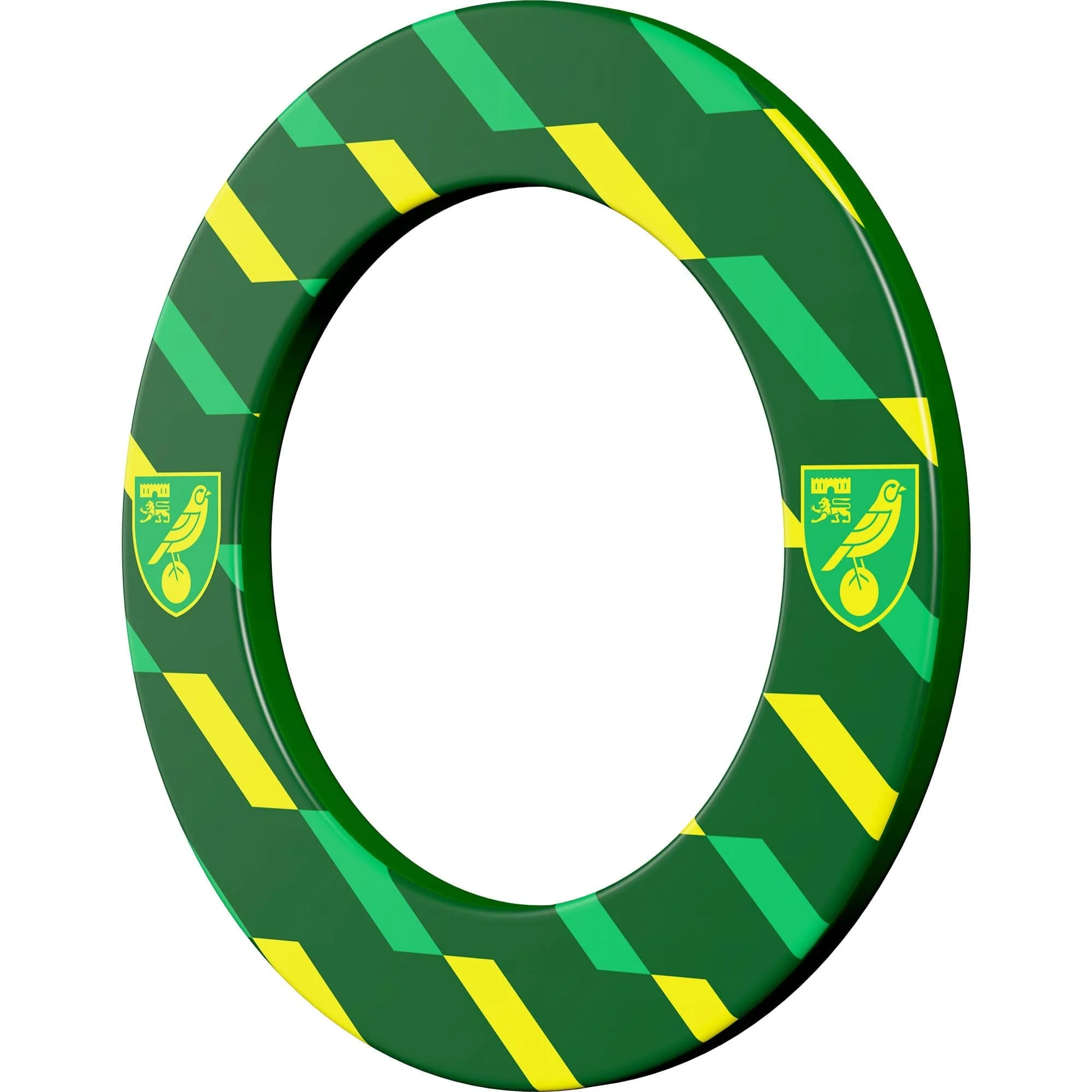 Norwich City FC - Official Licensed - The Canaries - Dartboard Surround - S1 - Stripes - Crest - Image 2