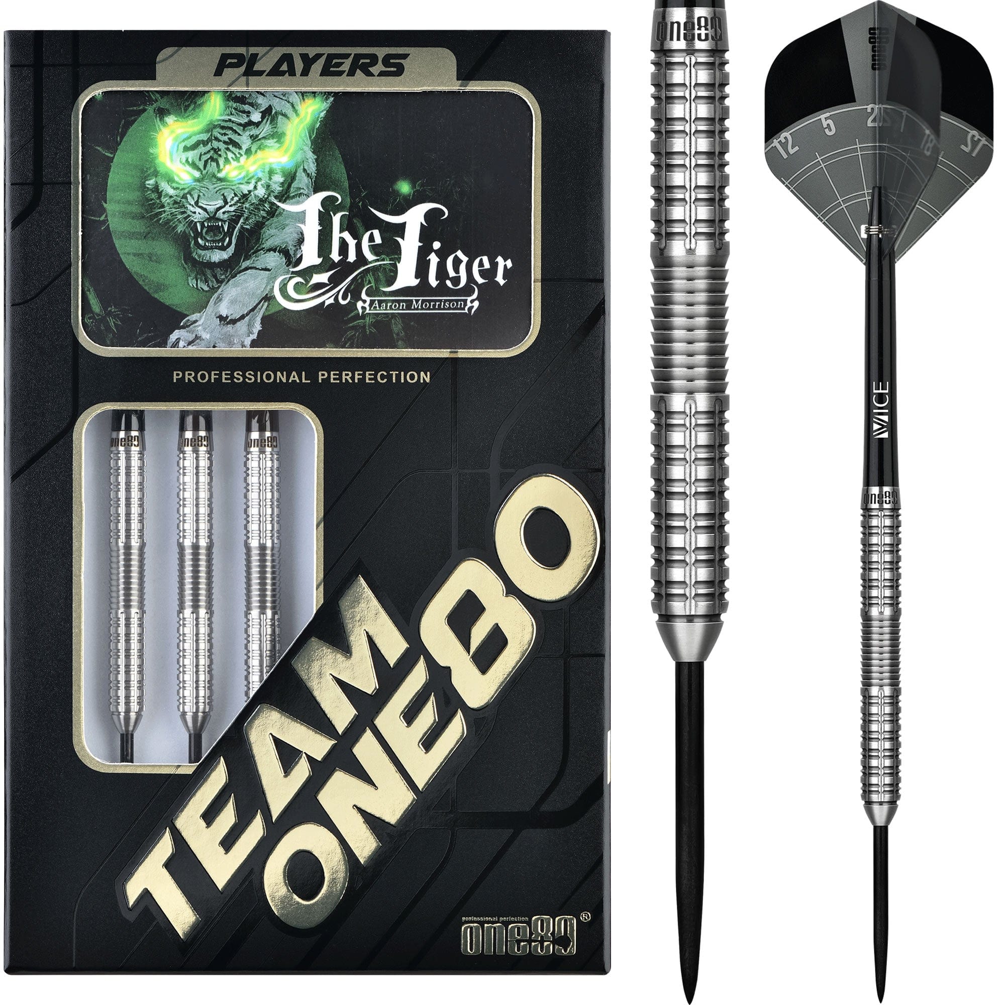 One80 Aaron Morrison Darts - Steel Tip - The Tiger