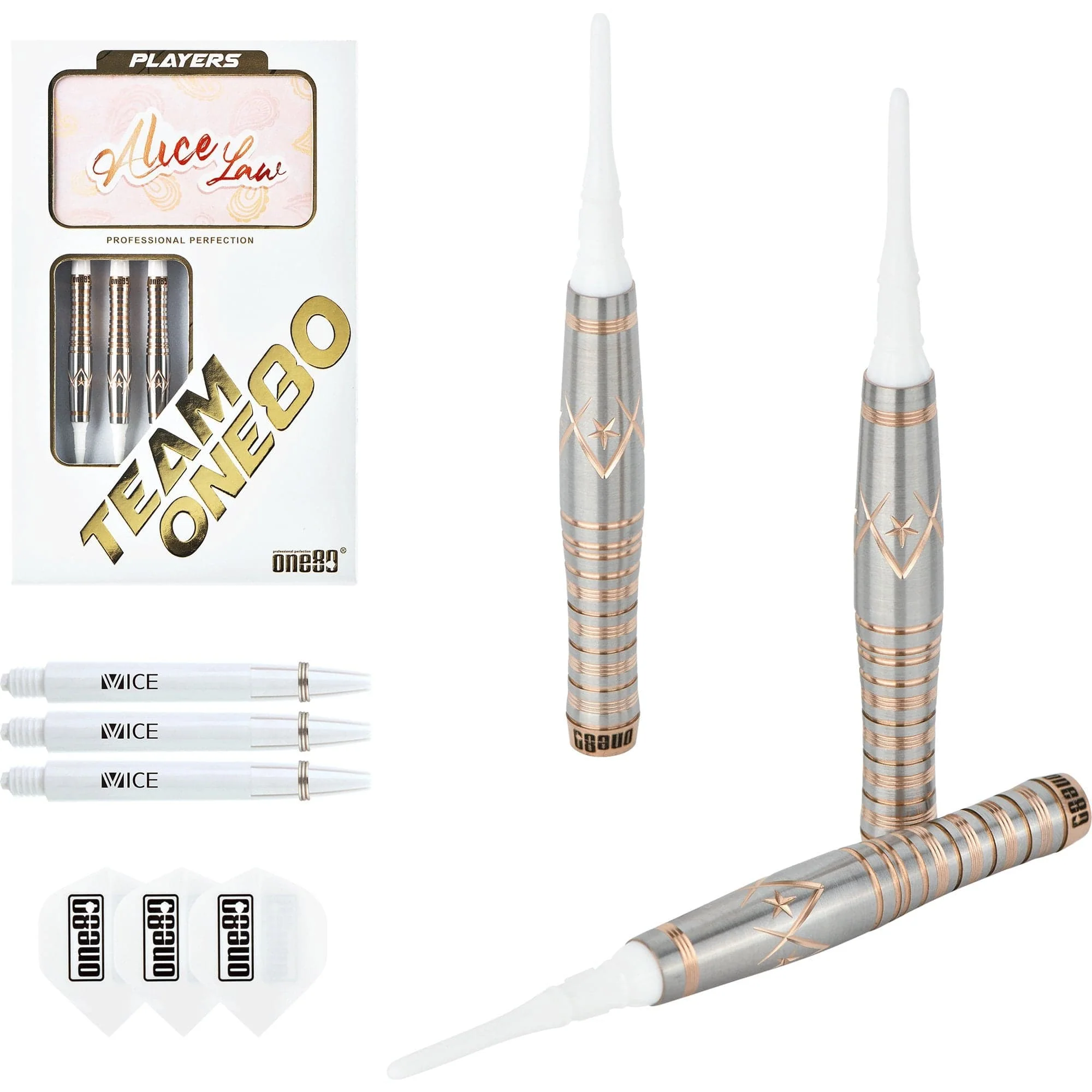 One80 Alice Law Stone Darts - Soft Tip - V2 - Bronze Star - Image 4