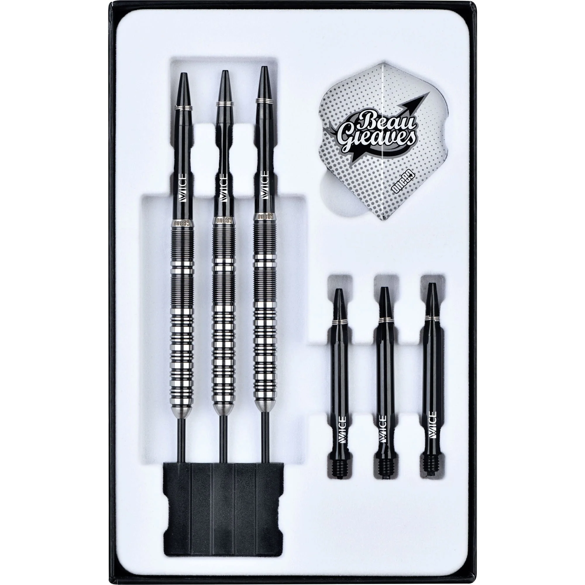 One80 Beau Greaves Darts - Steel Tip - HD - Black & Silver - Image 8