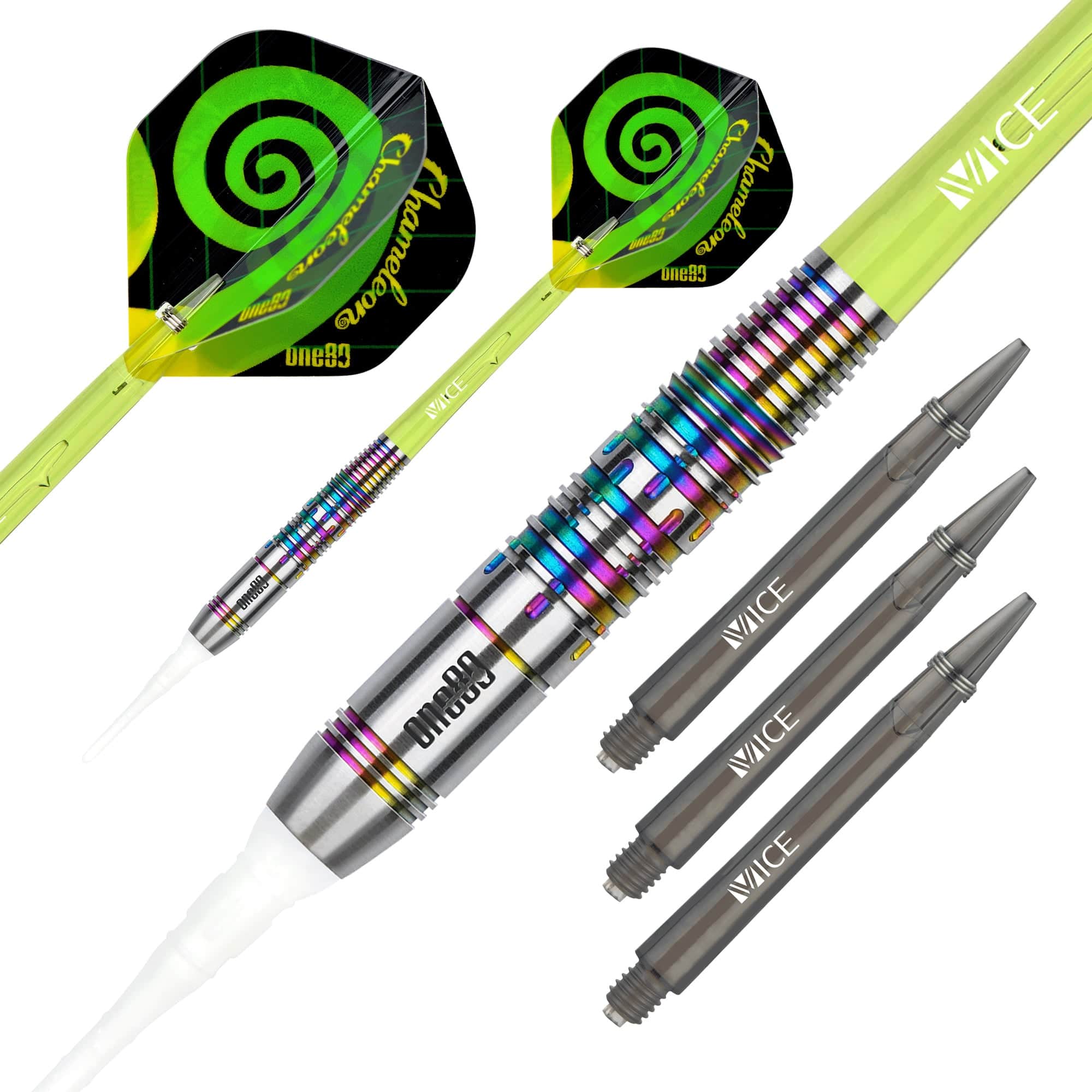 One80 Chameleon Darts - Soft Tip - Peridot - 18g - Image 2