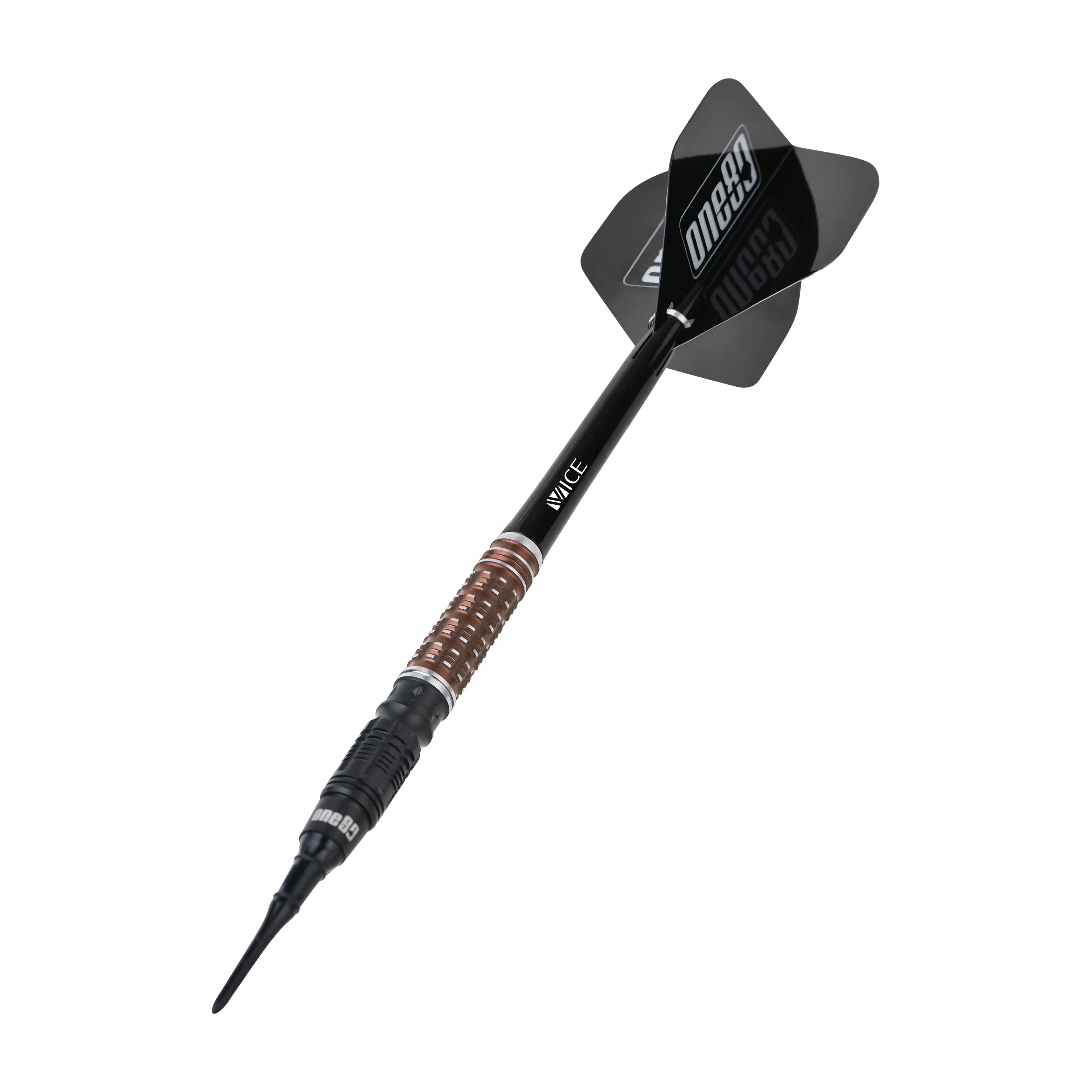 One80 Desmond Chin Darts - Soft Tip - 90% Tungsten - V2 - Black & Coffee - 18.5g - Image 4