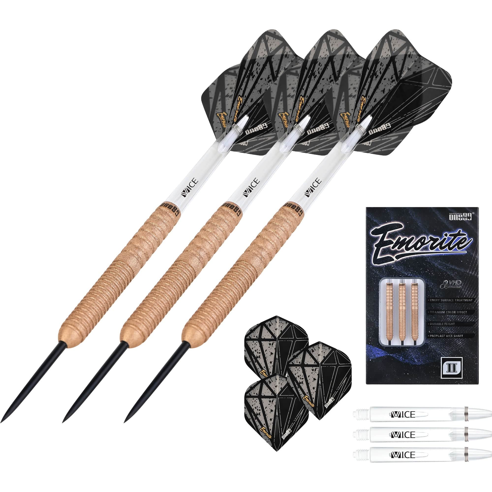 One80 Emorite 02 Darts - Steel Tip - 90% Tungsten - Rose Gold - Image 7