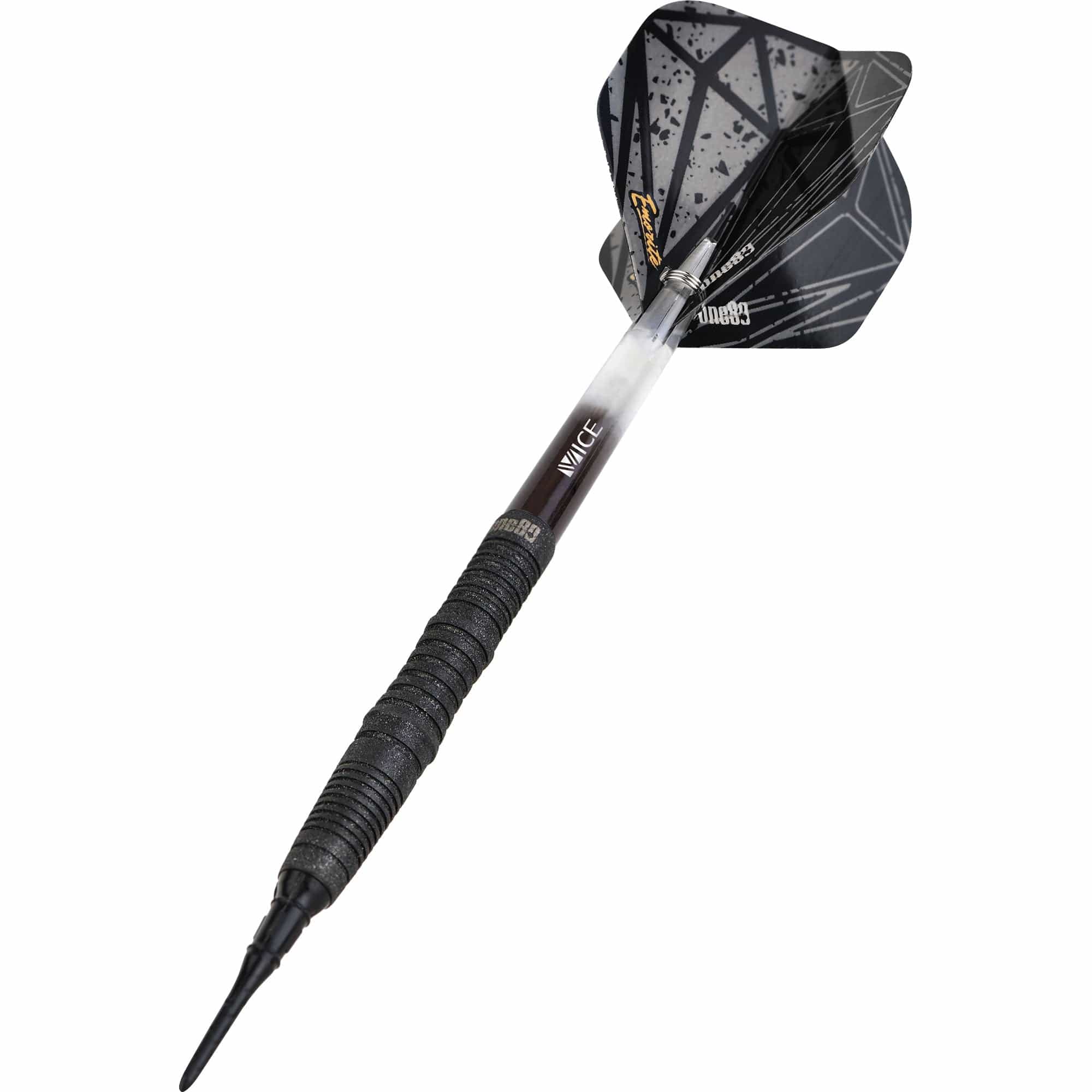 One80 Emorite 03 Darts - Soft Tip - 90% Tungsten - Black - Image 5