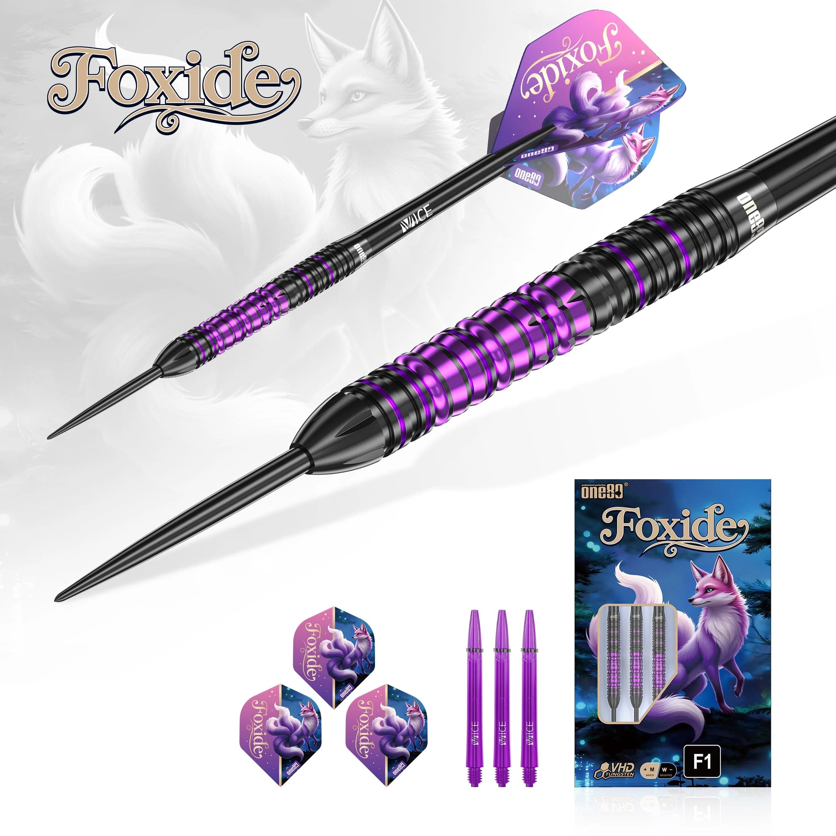 One80 Foxide Darts - Steel Tip - 90% Tungsten - F1 - Image 3
