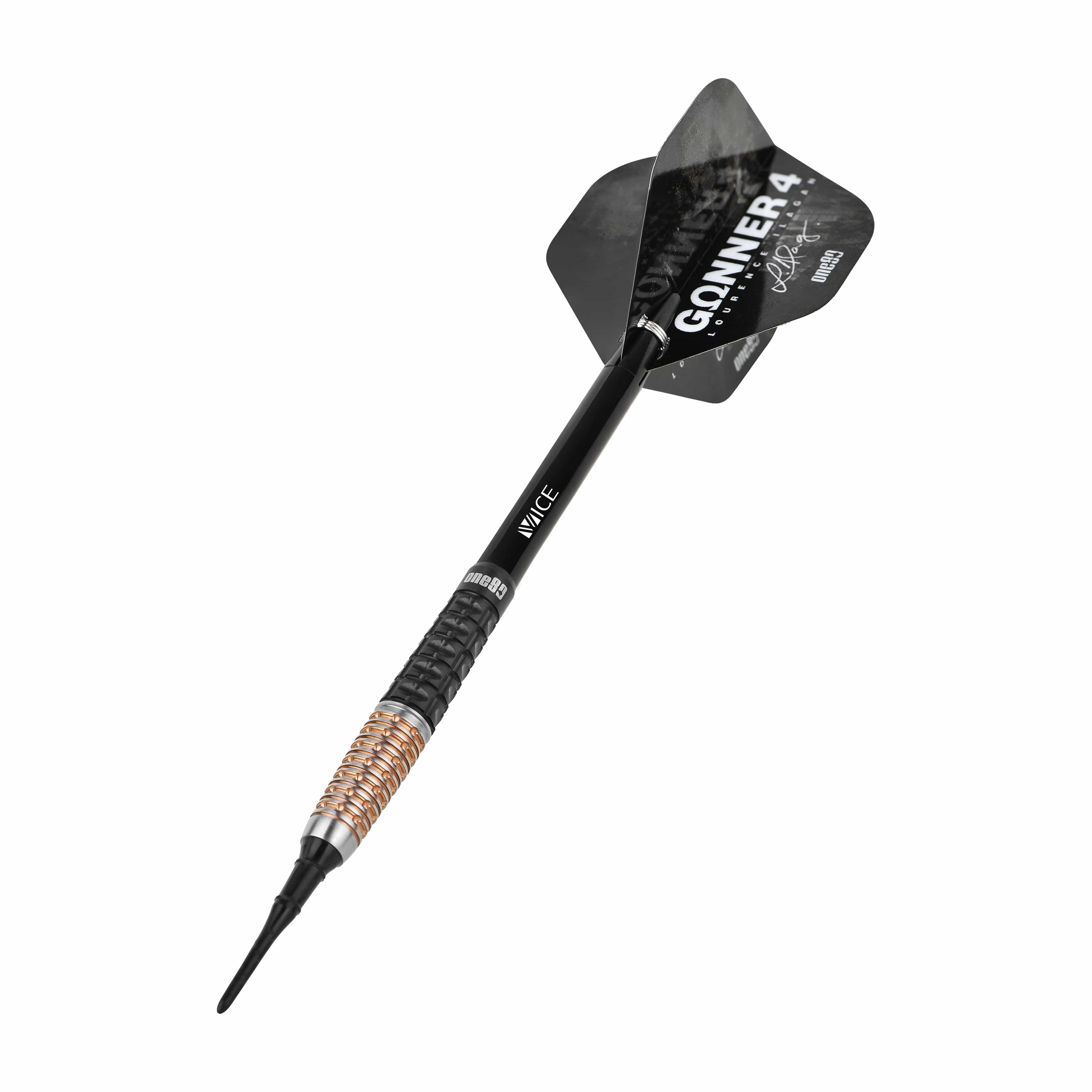 One80 Lourence Ilagan Darts - Soft Tip - 90% Tungsten - Rose Gold - 20.5g - Image 3