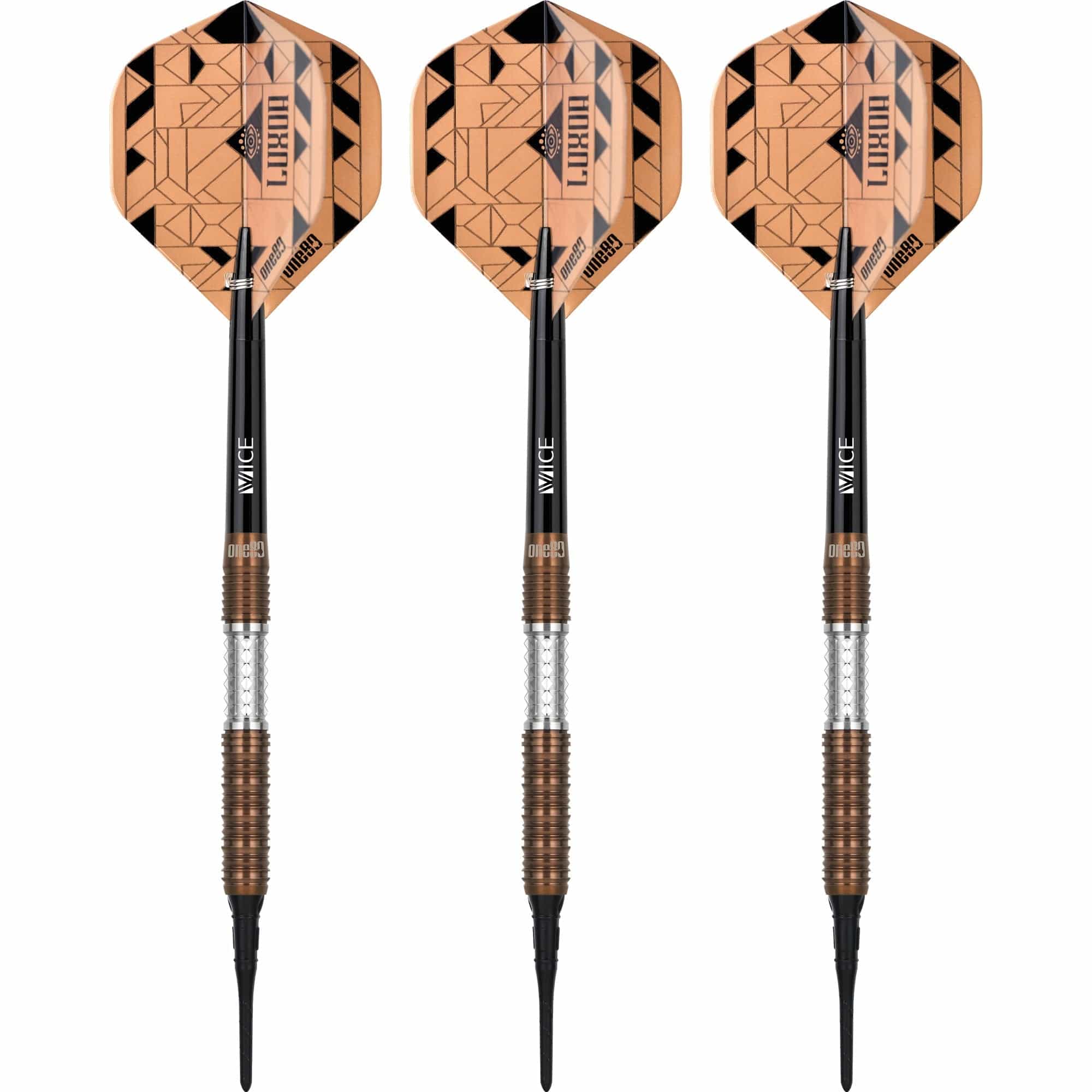 One80 Luxor Darts - Soft Tip - 90% Tungsten - Zeta - 18g - Image 2