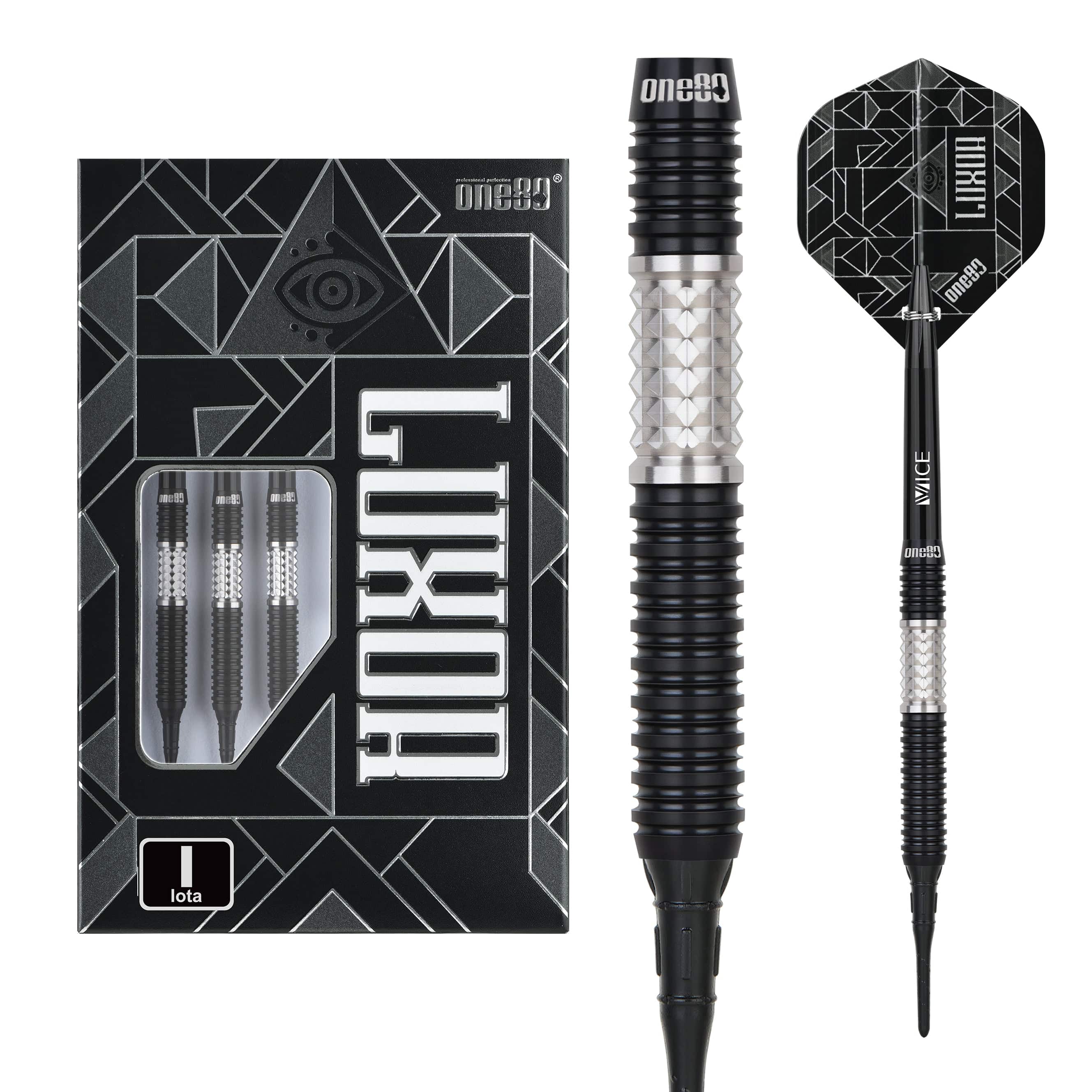 One80 Luxor II Darts - Soft Tip -90% Tungsten - Iota