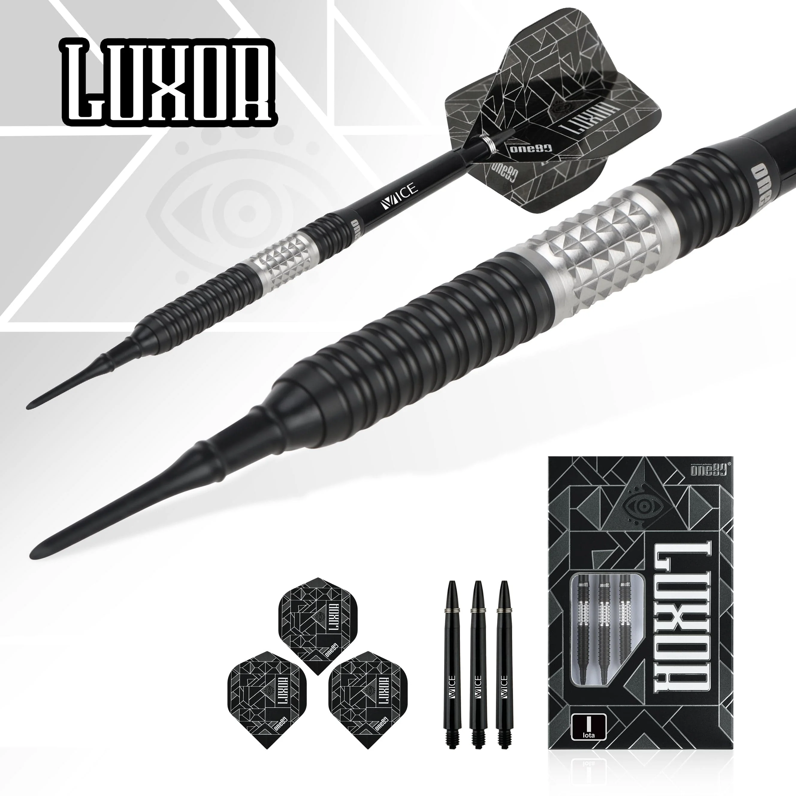 One80 Luxor II Darts - Soft Tip -90% Tungsten - Iota - Image 3