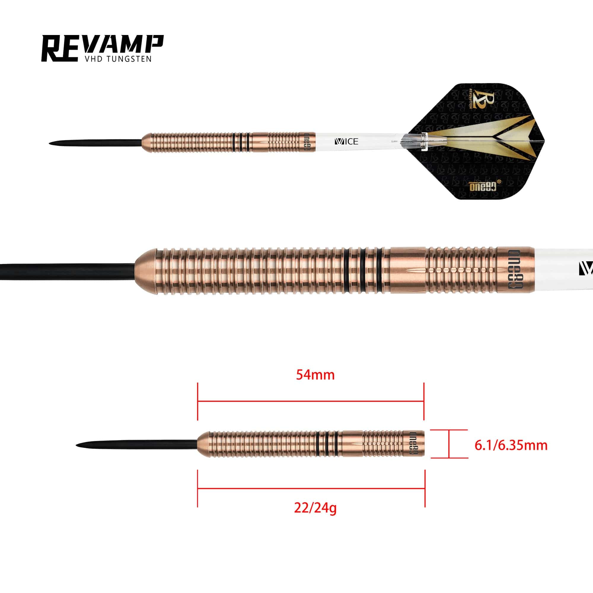 One80 R2 Interchange Darts - Steel Tip - Re-vamp - Image 4