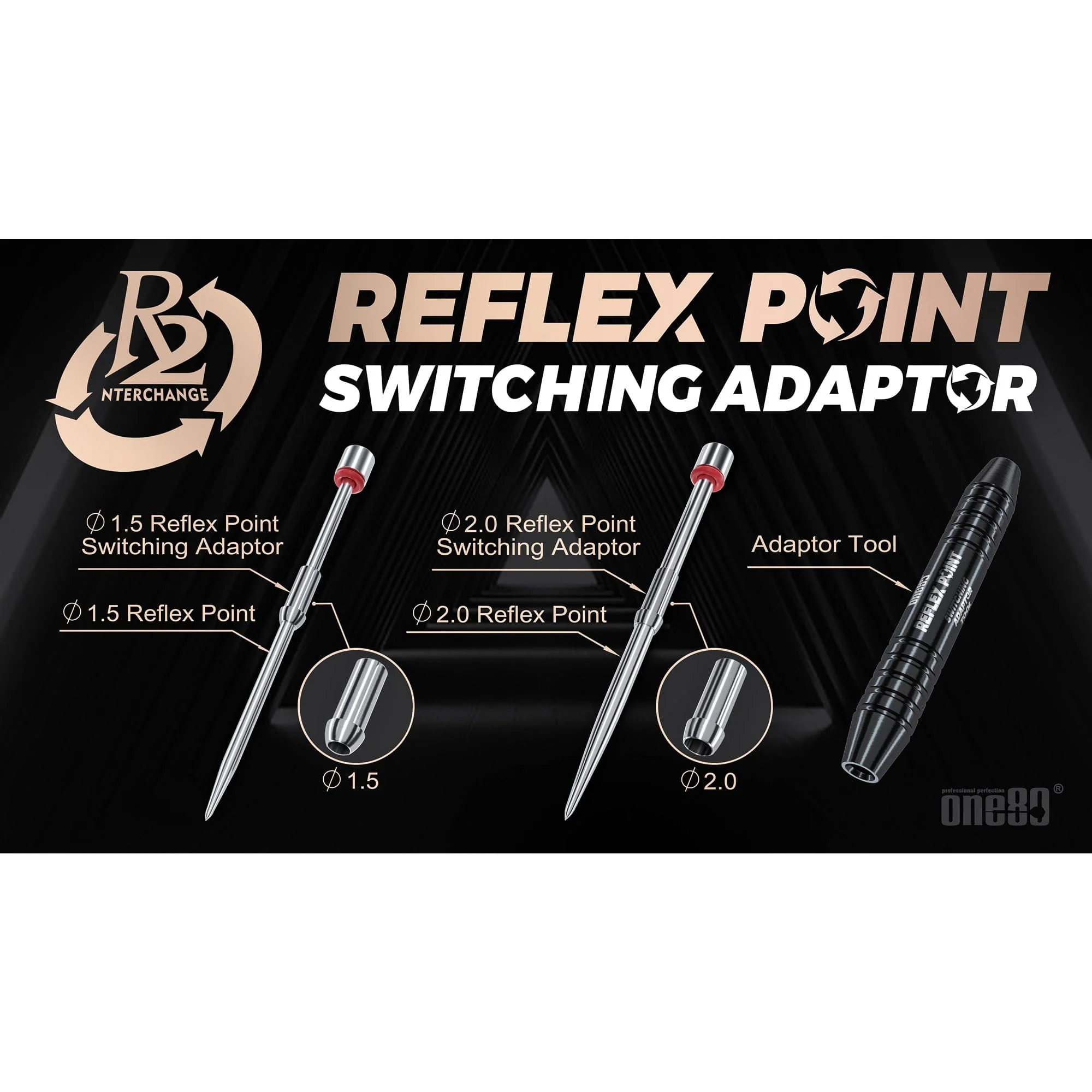 One80 R2 Switching Set - 1.5mm - 2.00mm - for R2 Dart Models - Image 2