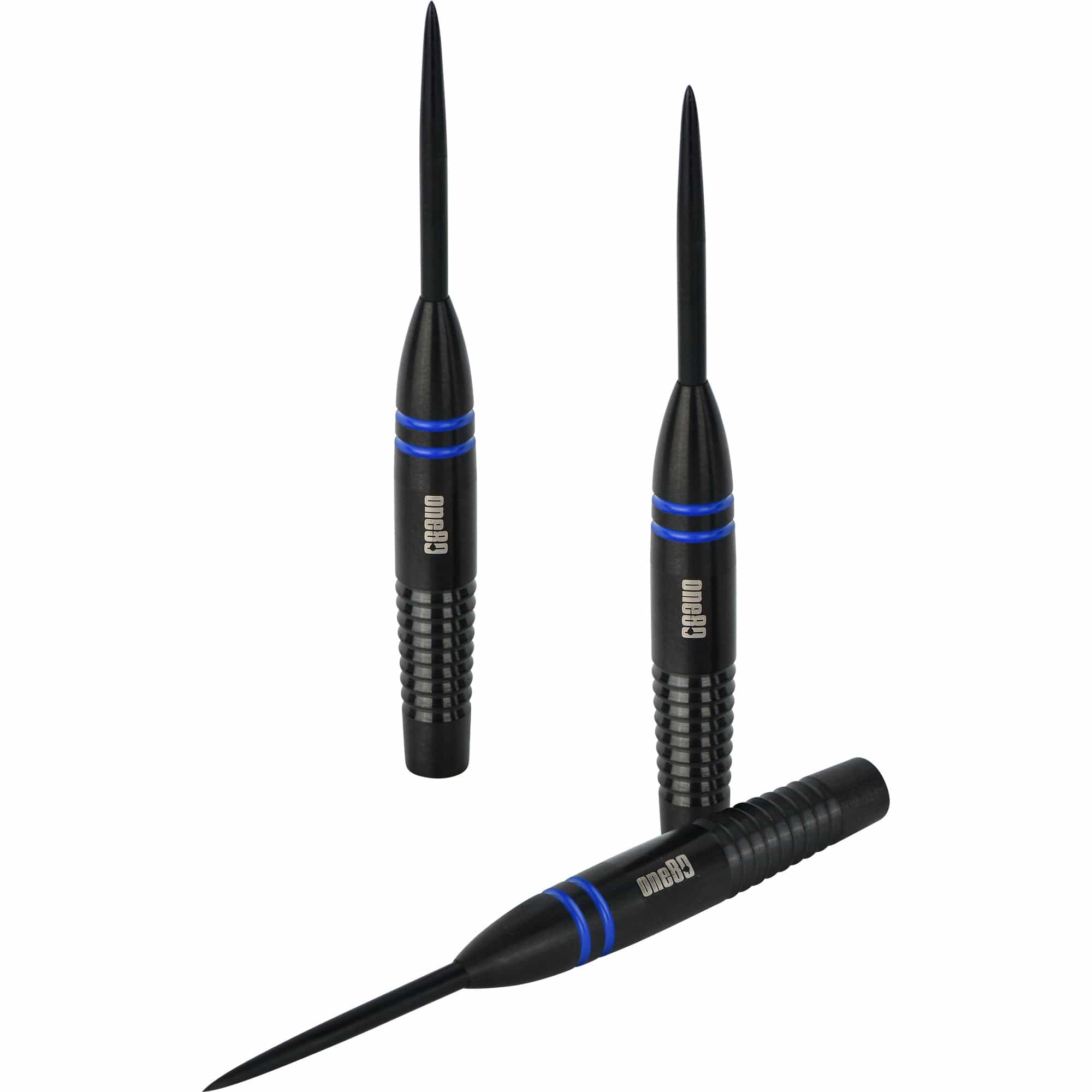 One80 Raise B Darts - Steel Tip - Black - Blue Rings - Image 5