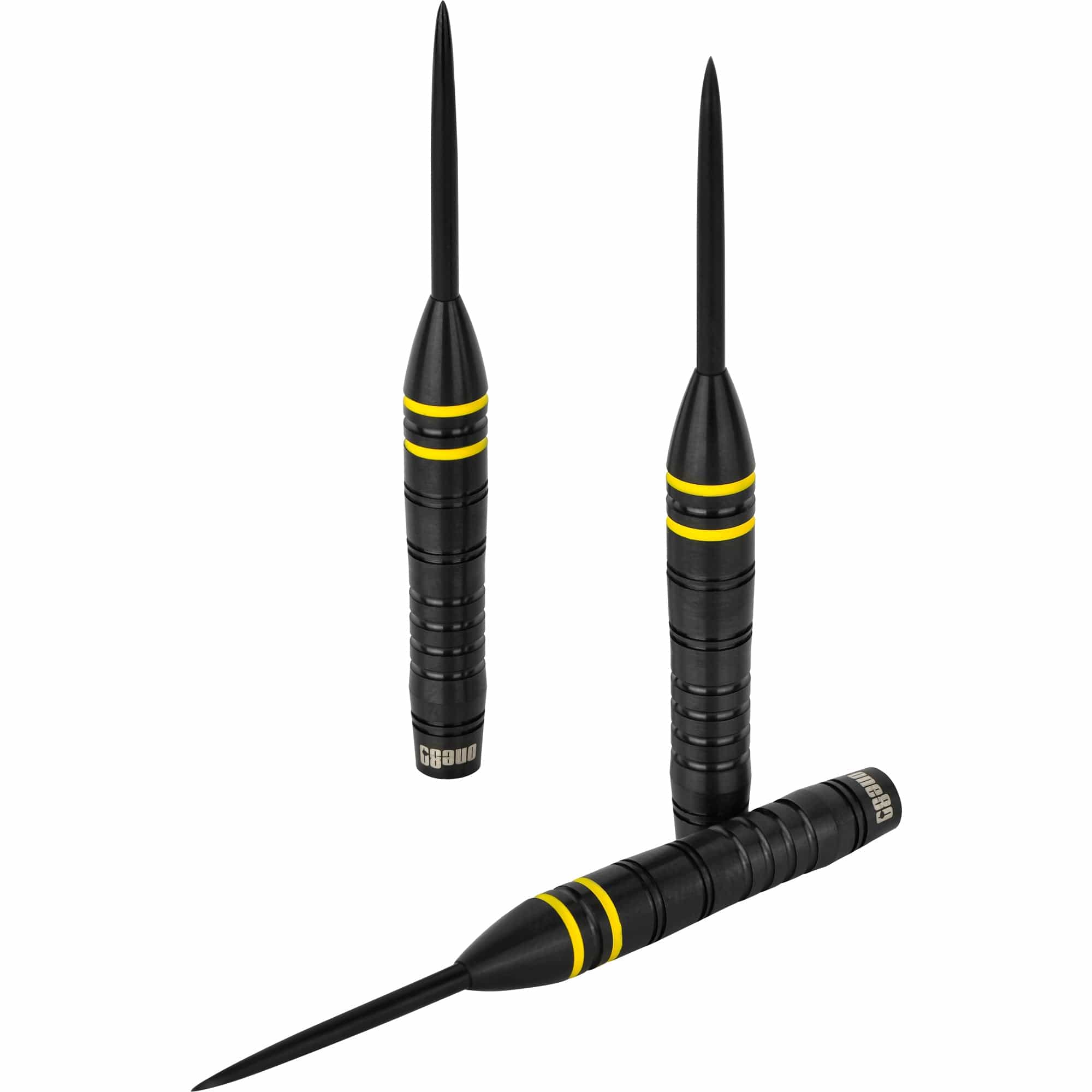One80 Raise B Darts - Steel Tip - Black - Yellow Rings - Image 5