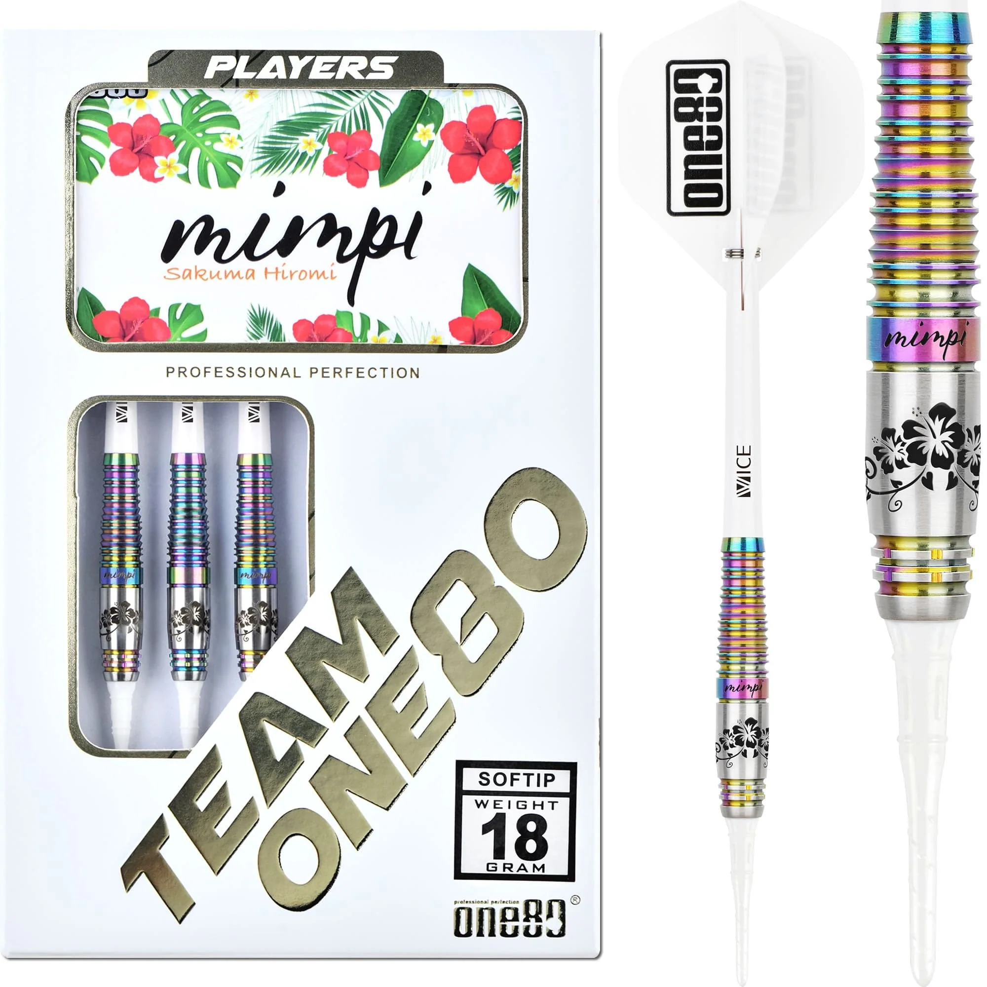 One80 Sakuma Hiromi Darts - Soft Tip - Mimpi - Signature - Chameleon - 18g