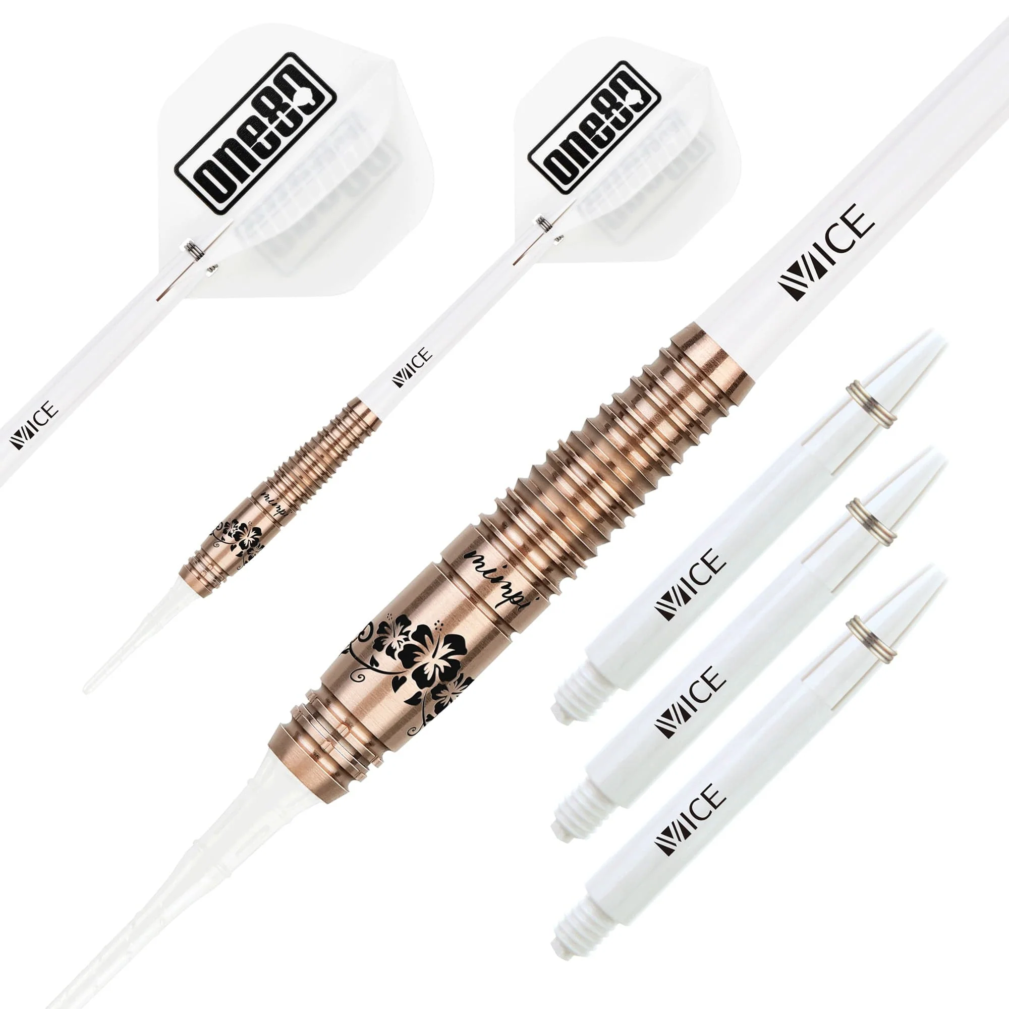One80 Sakuma Hiromi Darts - Soft Tip - Mimpi - Signature - Rose Gold - 16.5g - Image 2