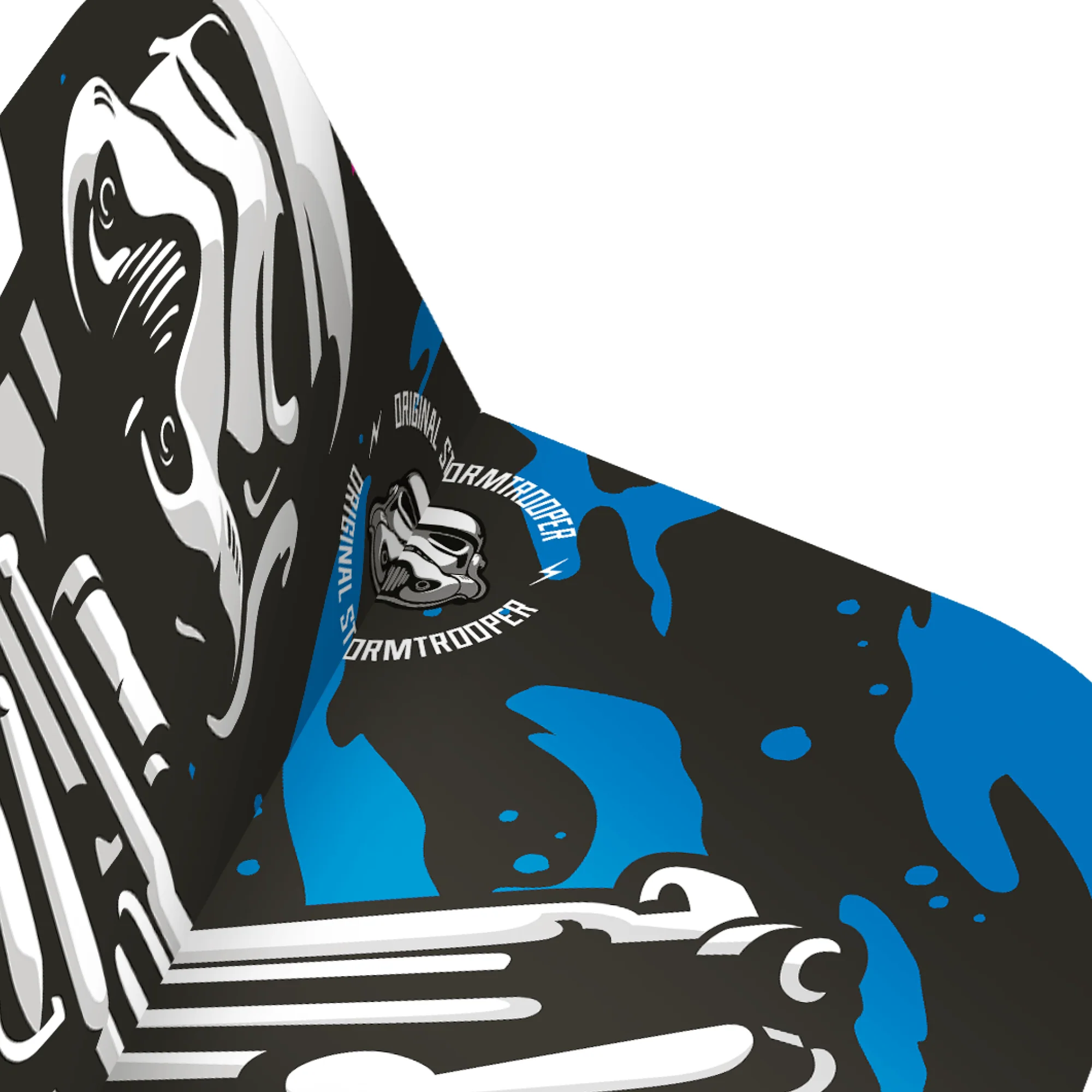 *Original StormTrooper Dart Flights - Official Licensed - No2 - Std - Storm Trooper - Holding Gun - Image 6