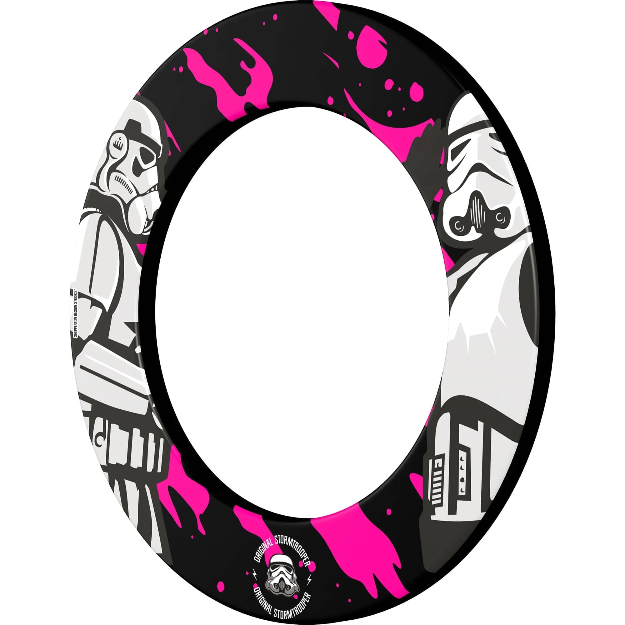 Original StormTrooper Dartboard Surround - S3 - Storm Trooper - Duo on Pink - Image 2