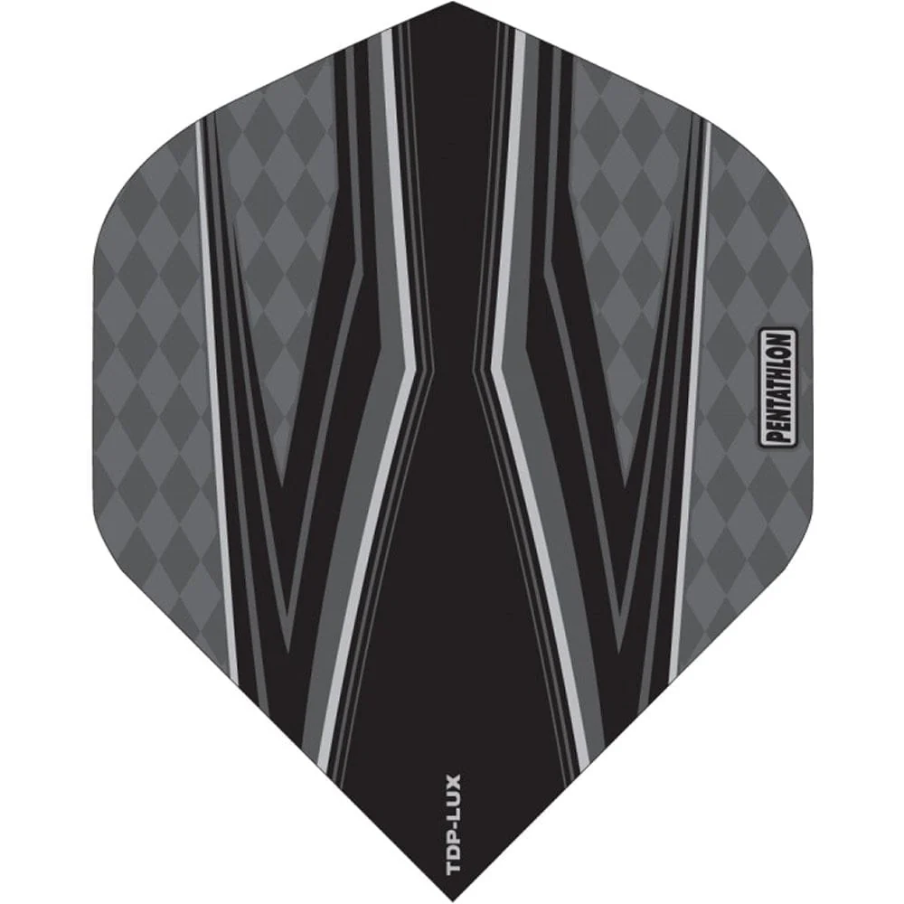 *Pentathlon TDP-Lux Dart Flights - Vision Black Centre - No2 - Std - Image 6