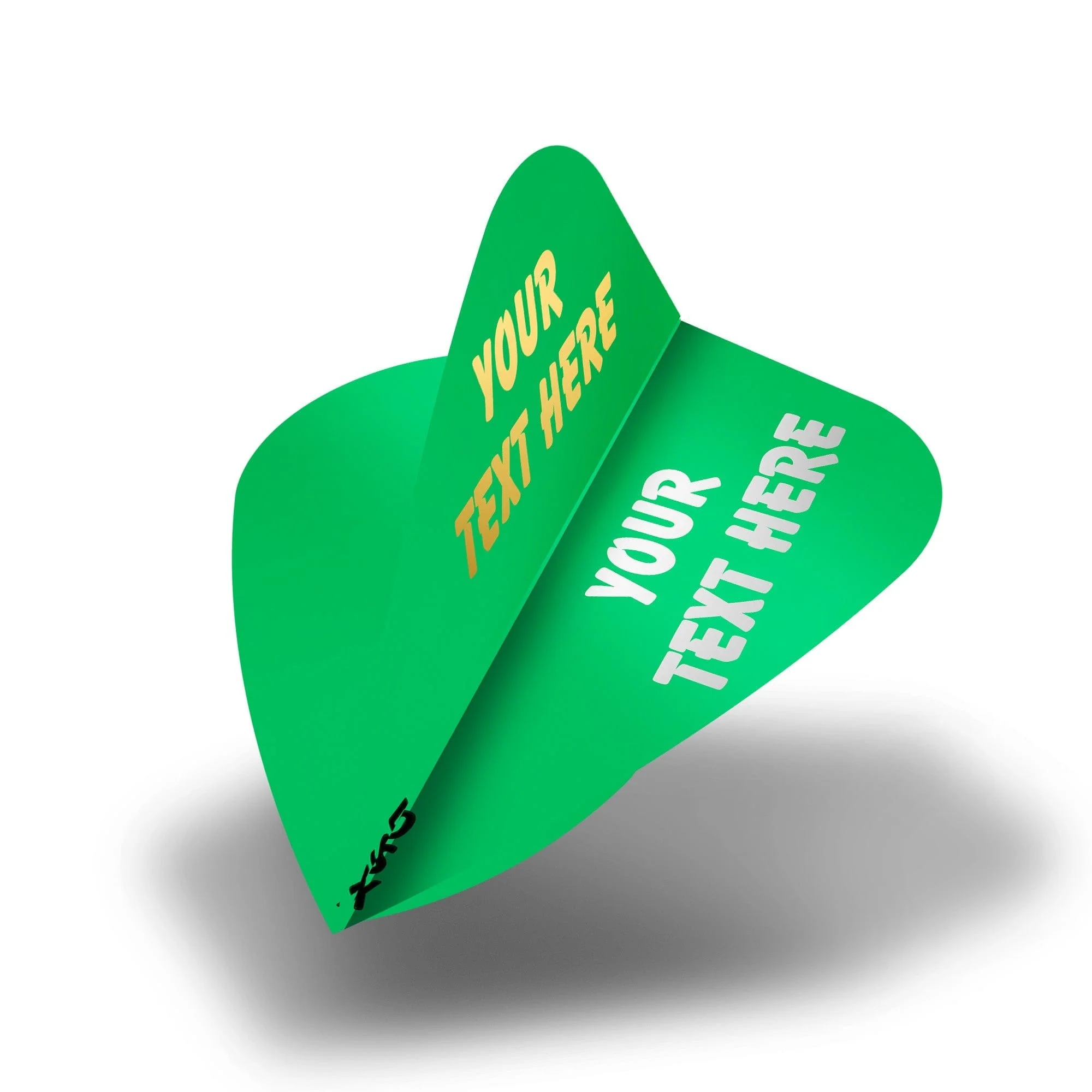 Personalised Flights - Extra Strong - Hot Foil - 5 Sets - Kite - Green - Image 2