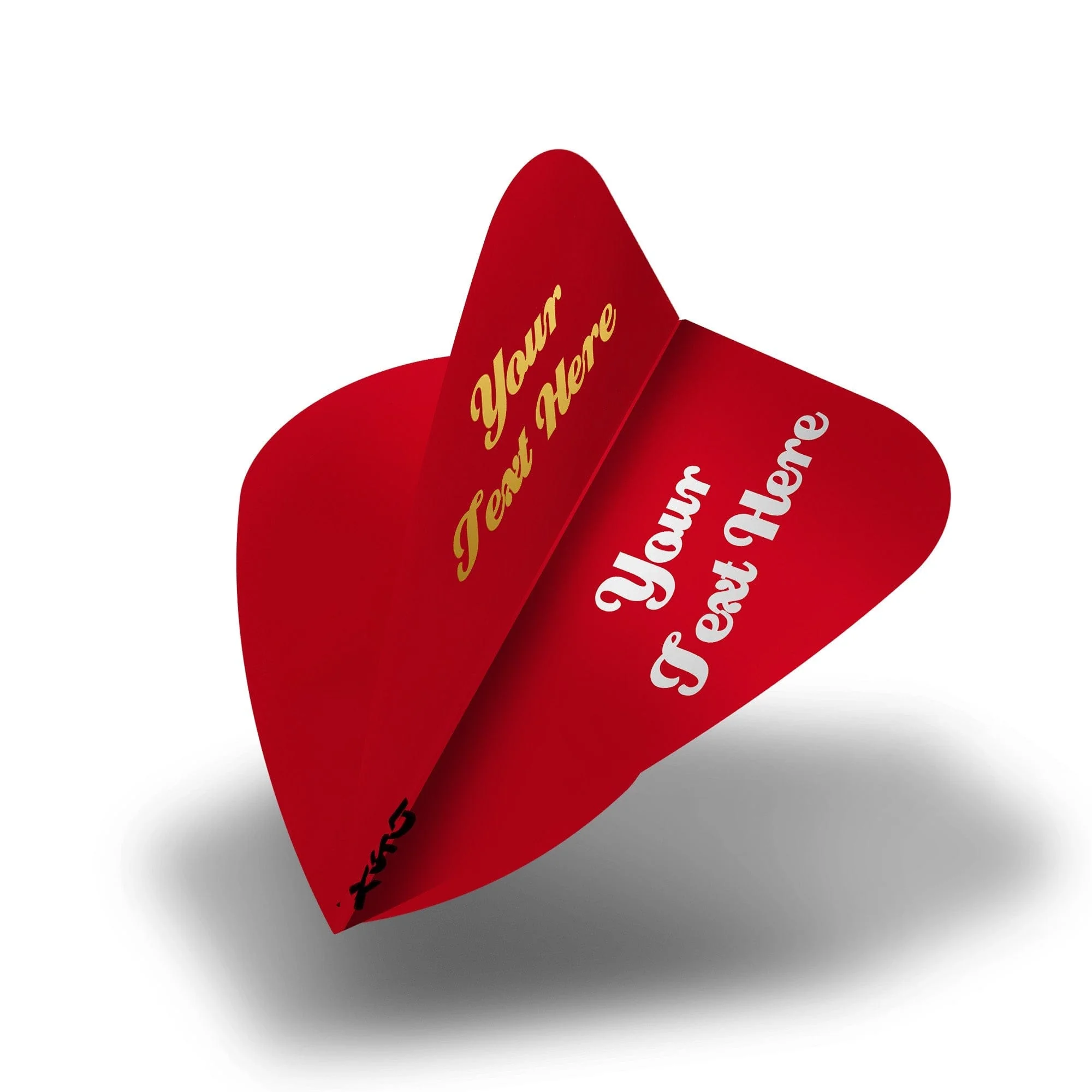 Personalised Flights - Extra Strong - Hot Foil - 5 Sets - Kite - Red - Image 2