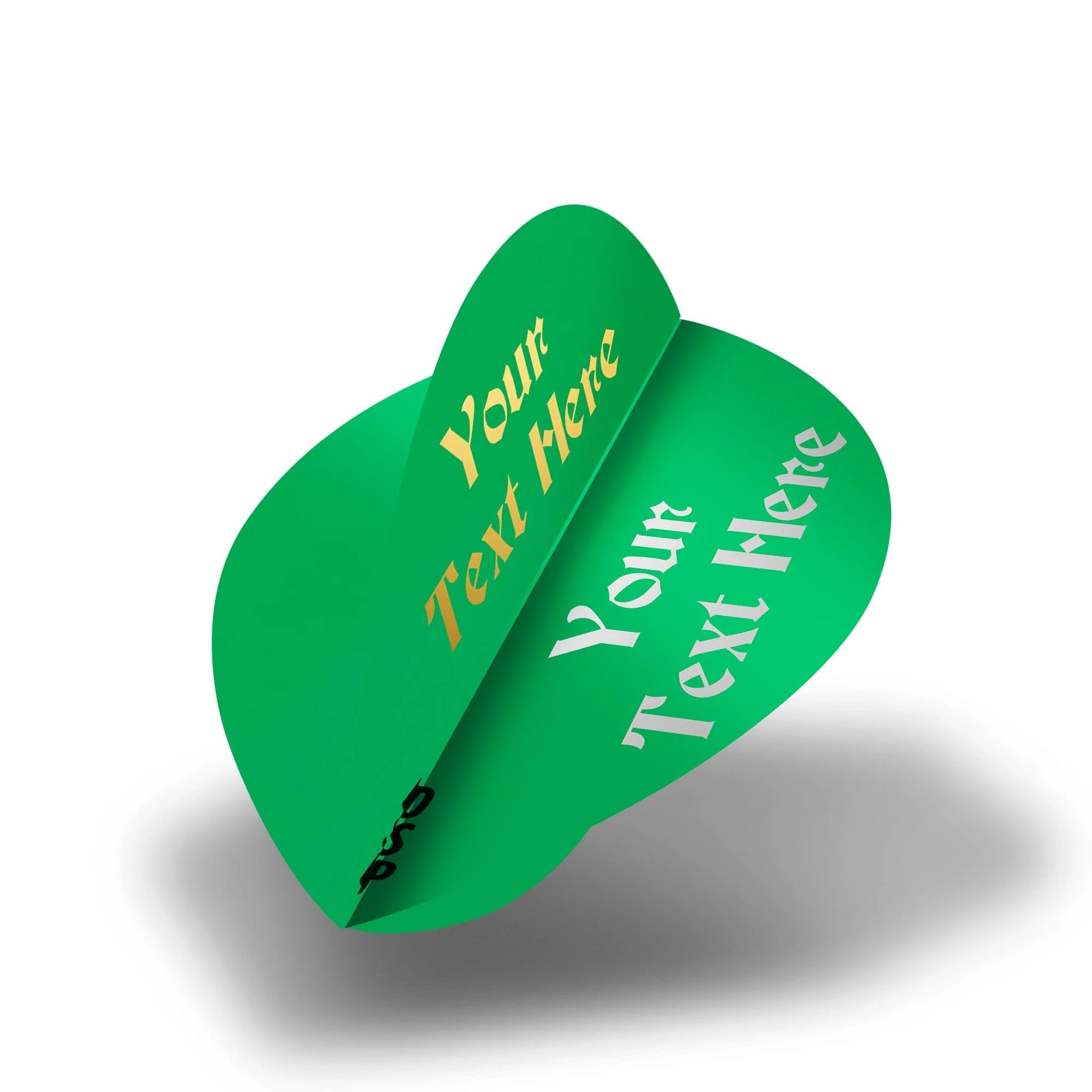 Personalised Flights - Hot Foil - 5 Sets - Poly Plain - Pear - Green - Image 2