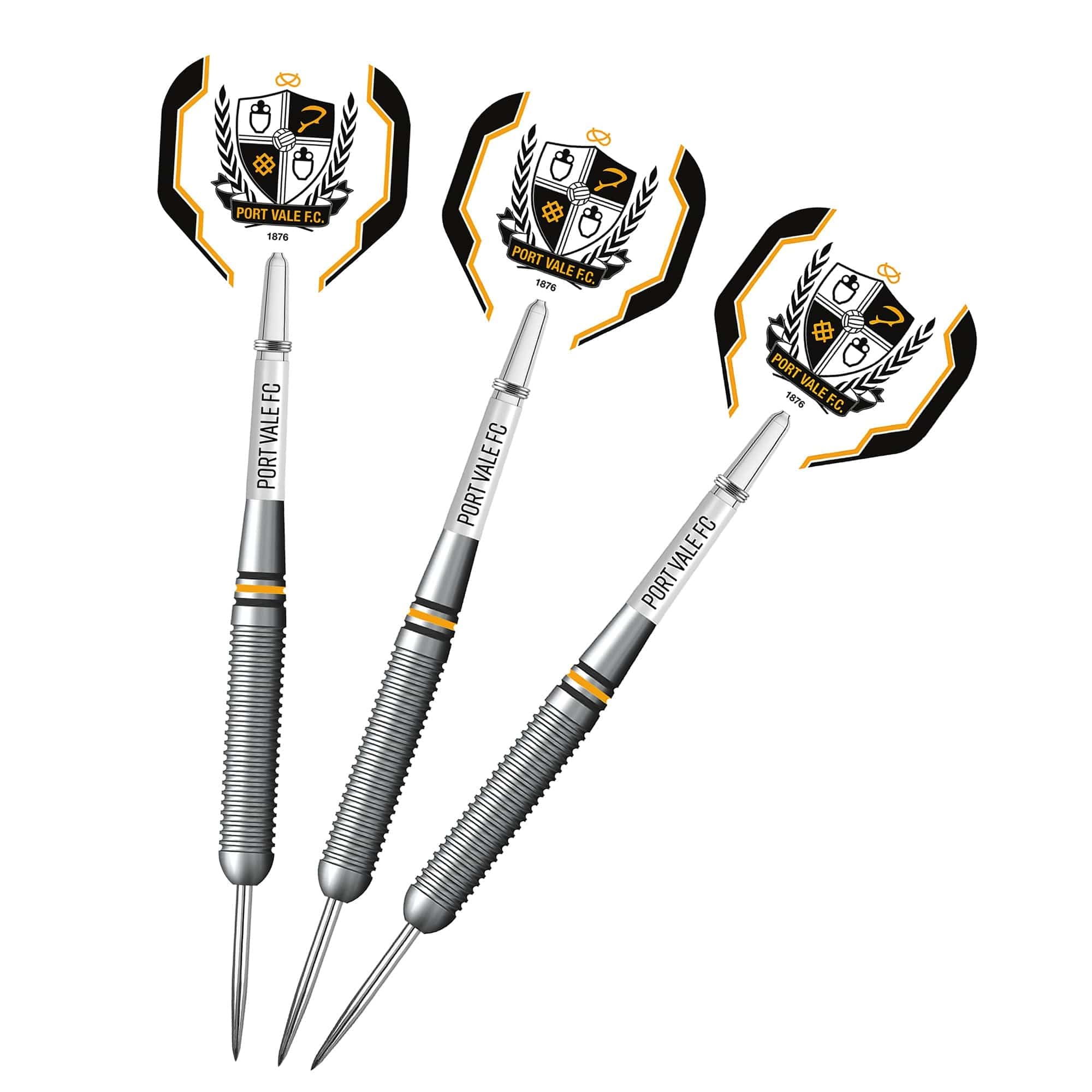 Port Vale FC - Official Licensed - The Valiants - Steel Tip Darts - Brass - 22g - Image 5