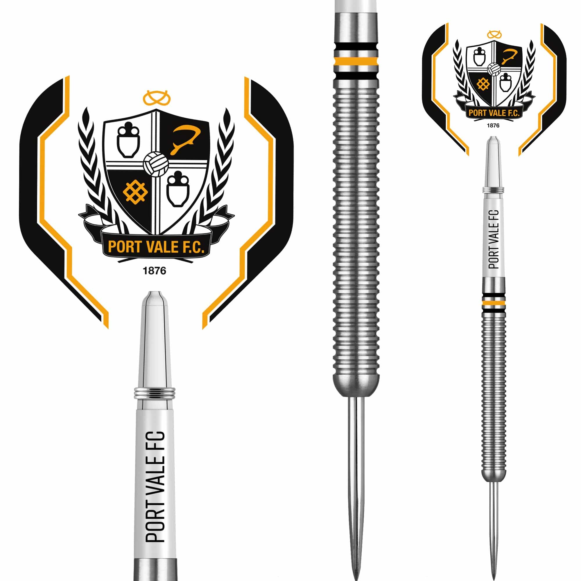 Port Vale FC - Official Licensed - The Valiants - Steel Tip Darts - Tungsten - 24g - Image 2