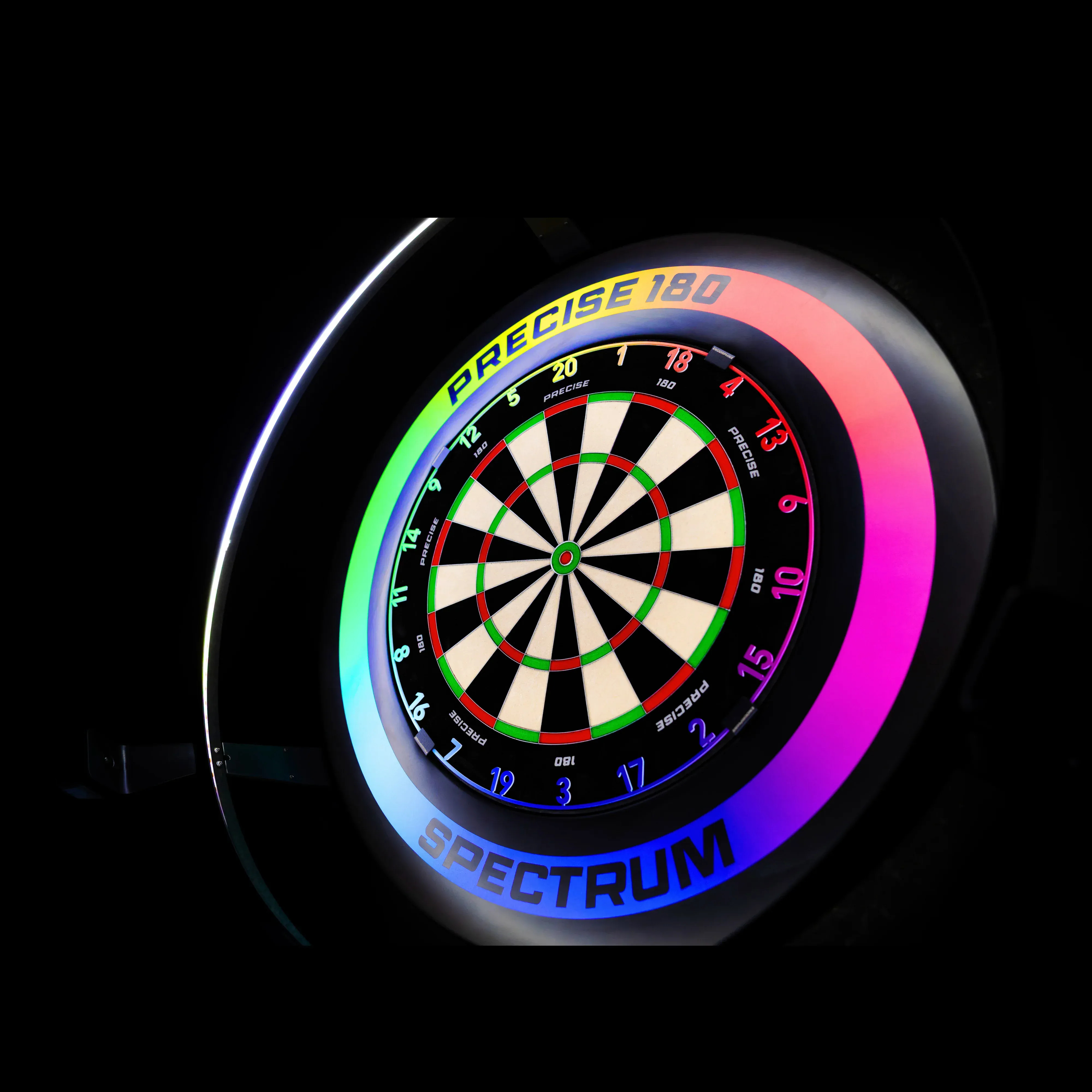 Precise 180 Dartboard Surround - Endorphine Signature - Spectrum Black - Image 3