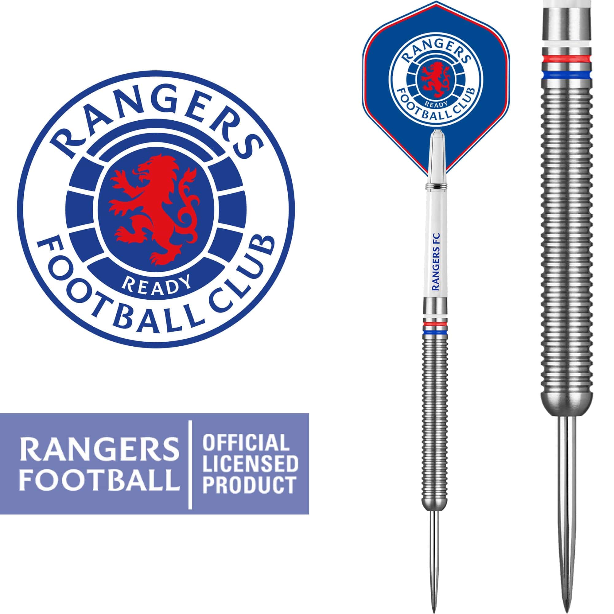 Rangers FC Darts - Steel Tip Tungsten - Official Licensed - RFC - 24g - Image 2