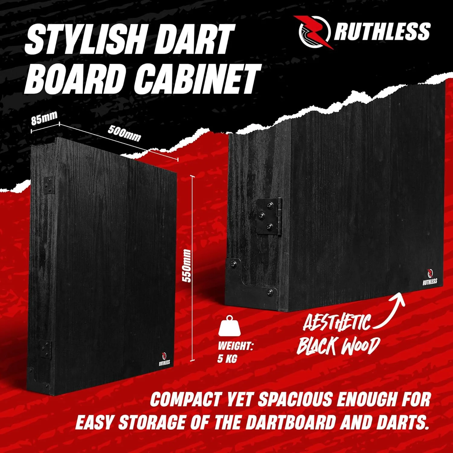 Ruthless Animal Home Darts Centre - Hotshot Dartboard in Cabinet - Eagle - Image 7