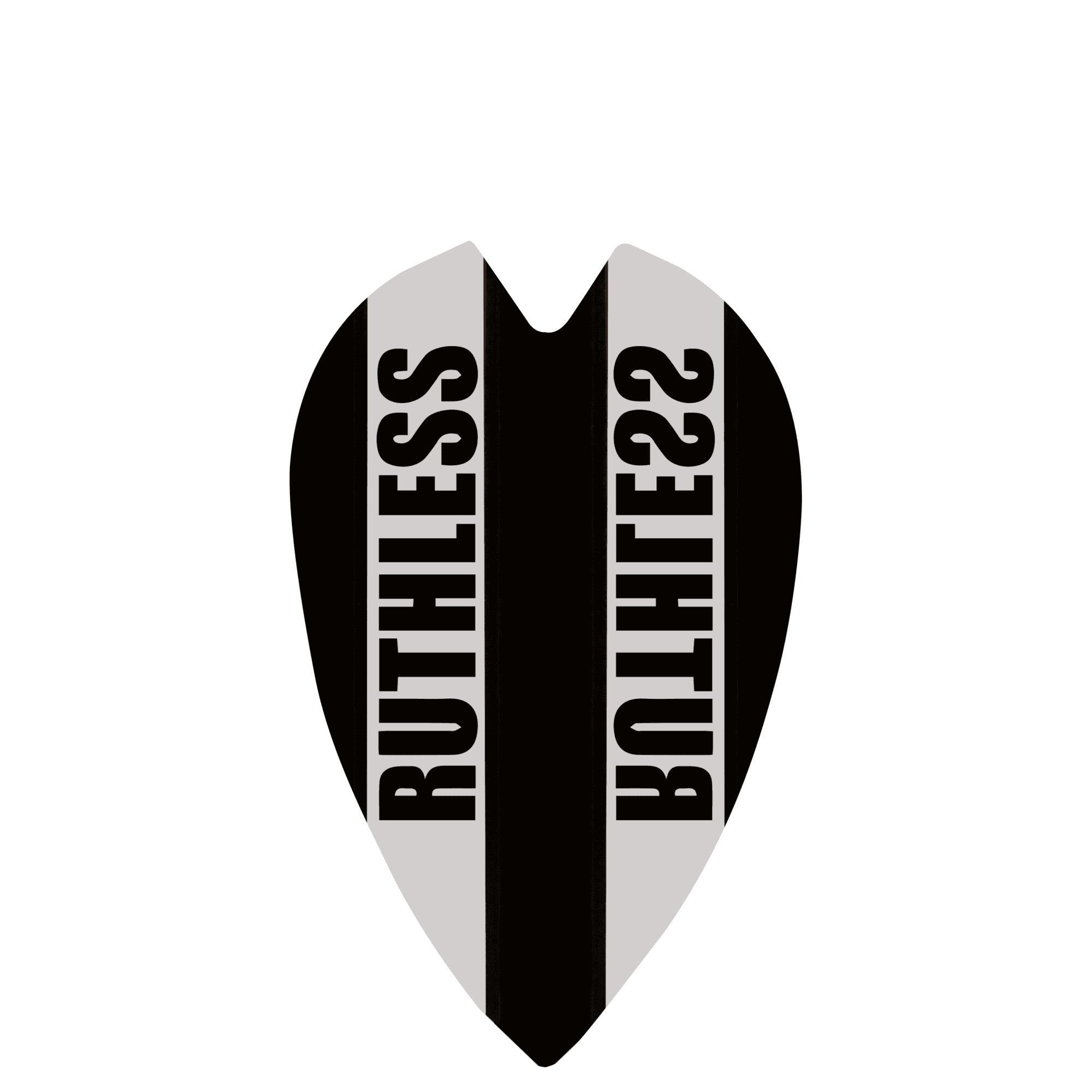 *Ruthless - Clear Panel - Dart Flights - 100 Micron - Mini Retro - Image 2