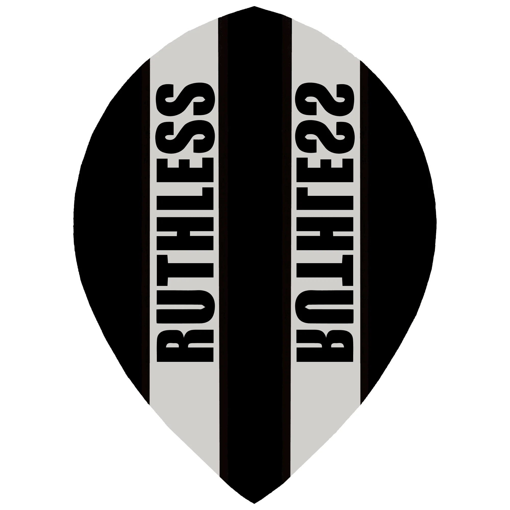 *Ruthless - Clear Panel - Dart Flights - 100 Micron - Pear - Image 2