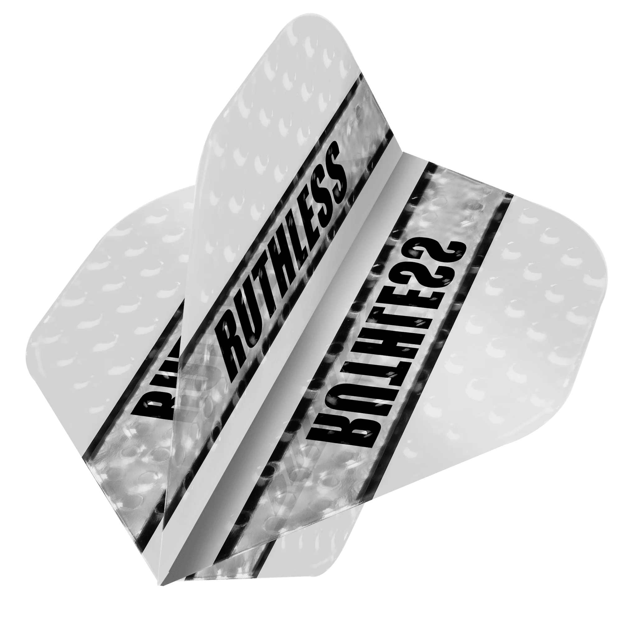 *Ruthless - Clear Panel Embossed - Dart Flights - 100 Micron - No2 - Std - Image 9