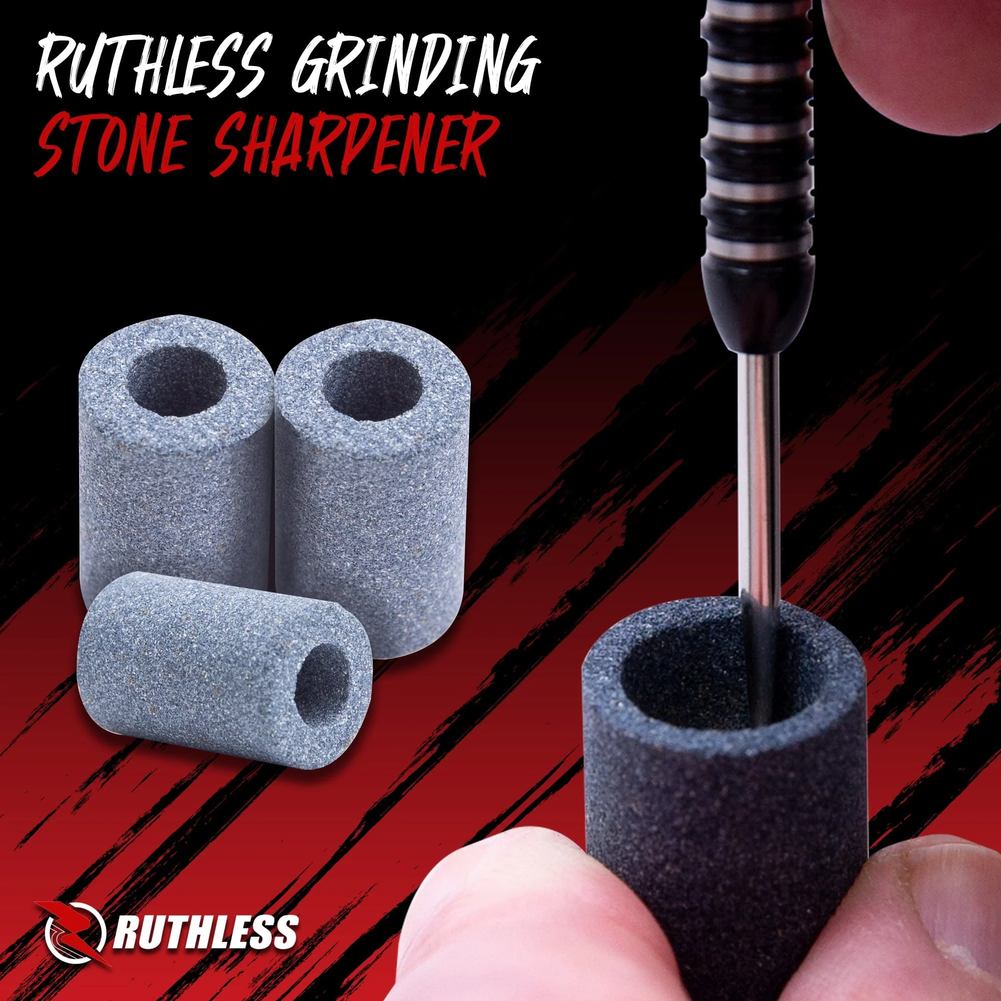 Ruthless Dart Sharpener - Mini Round Stone - Value Pack - 3 Pieces - Image 6
